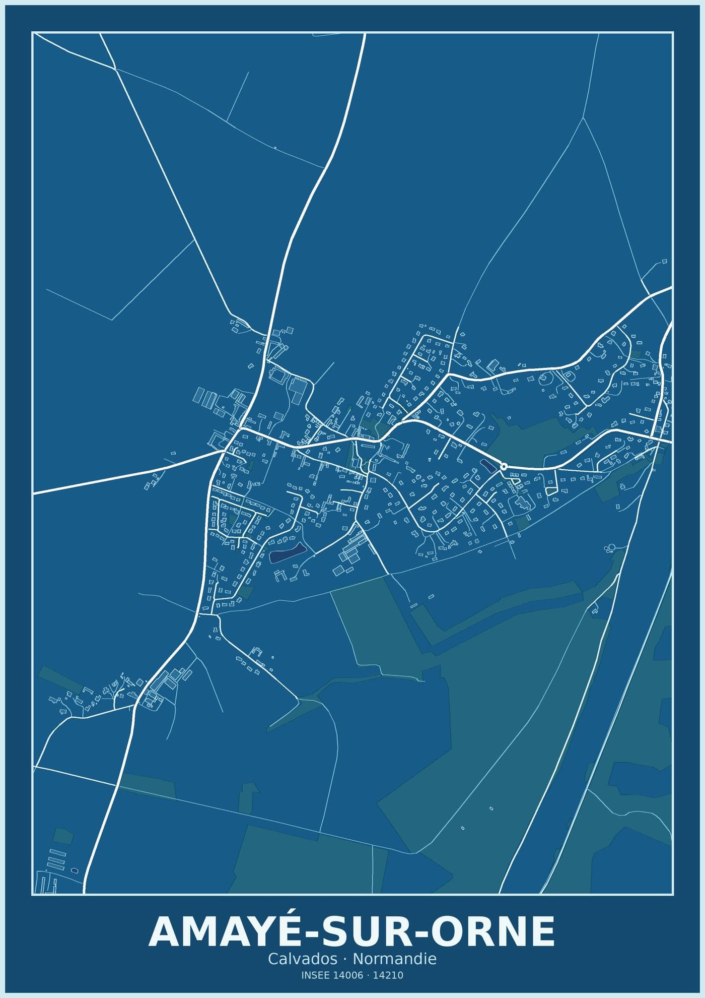 Plan d'Amayé-sur-Orne