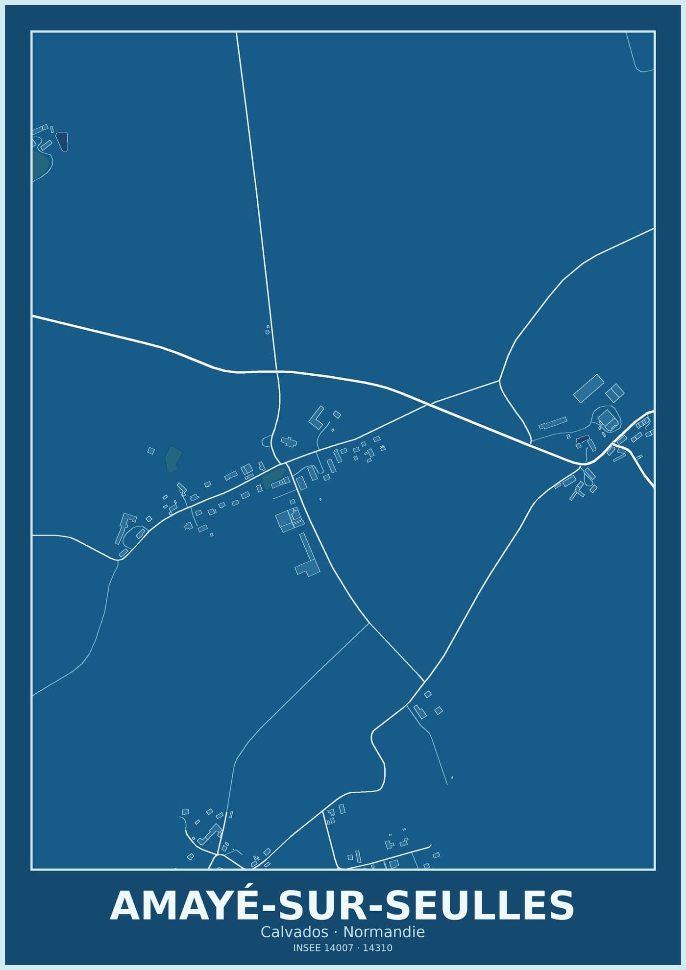 Plan d'Amayé-sur-Seulles