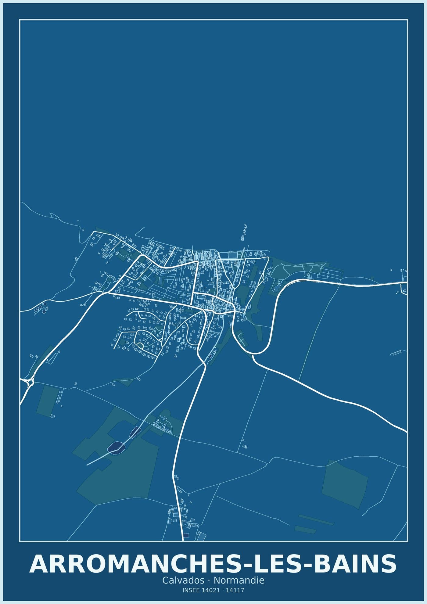 Plan d'Arromanches-les-Bains