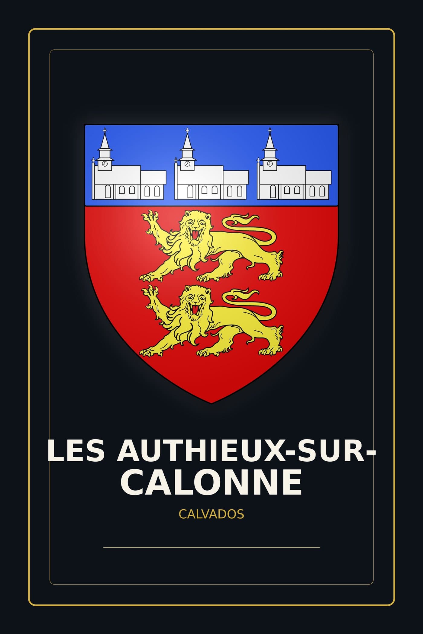 Blason des Authieux-sur-Calonne