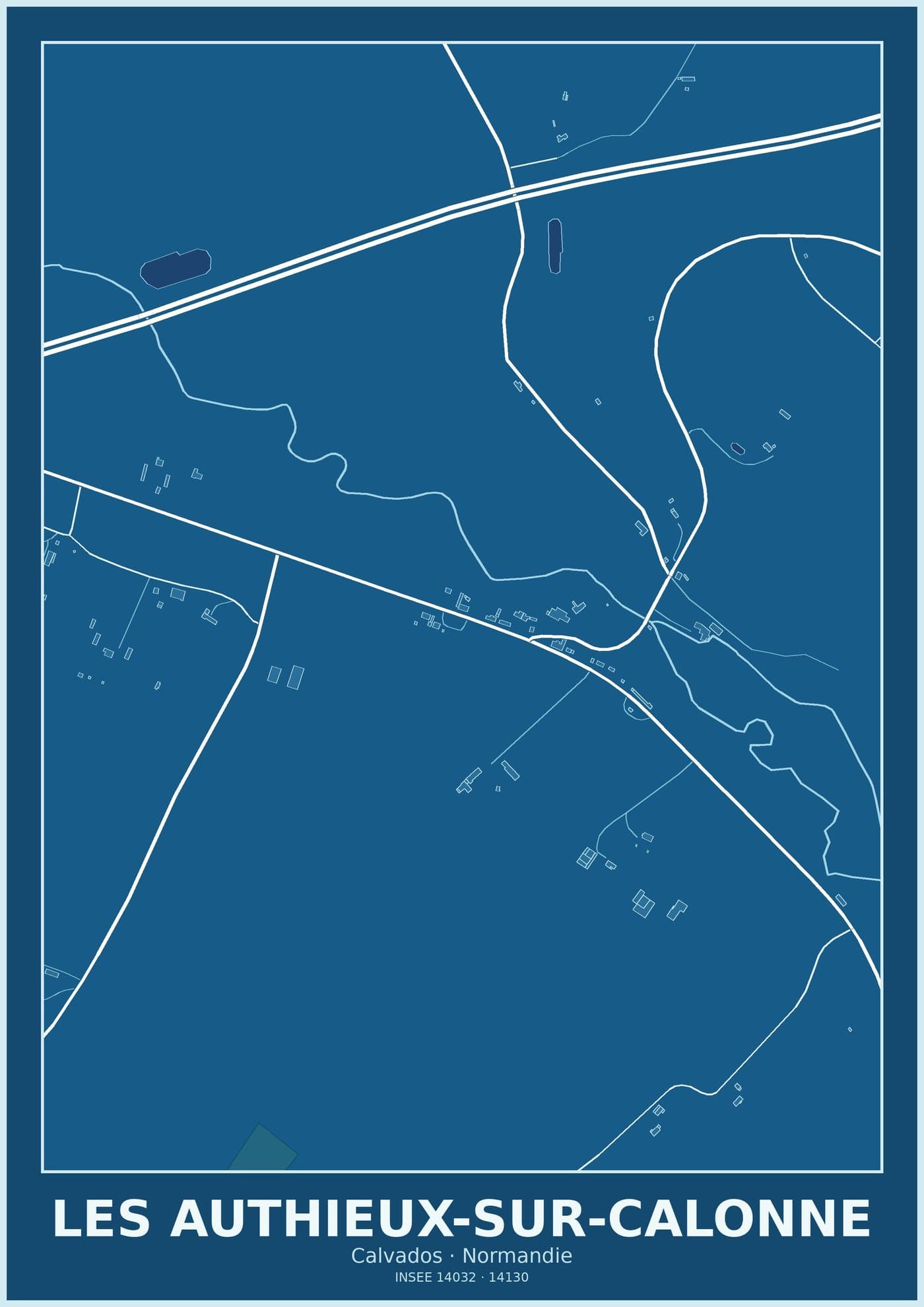 Plan des Authieux-sur-Calonne