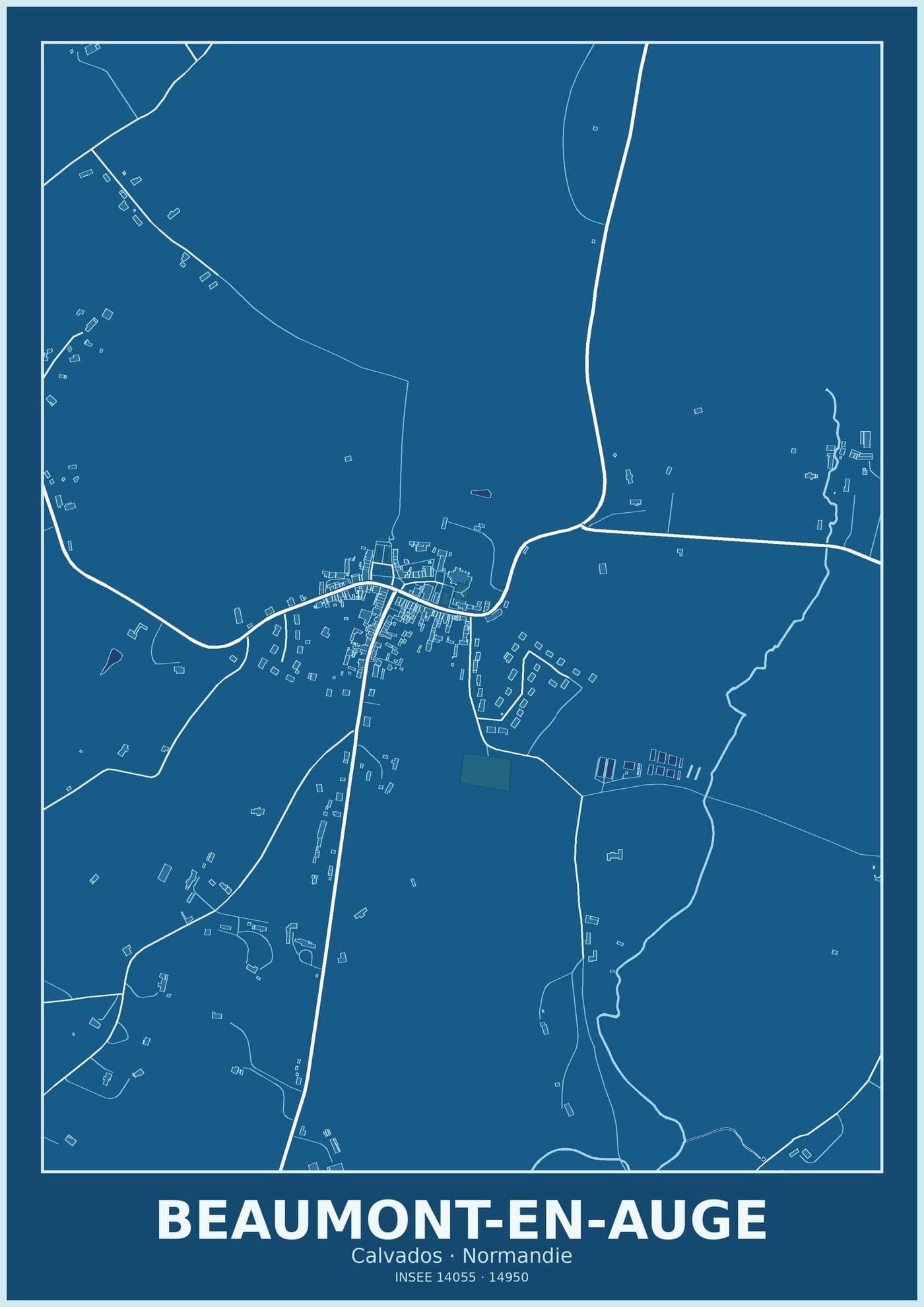 Plan de Beaumont-en-Auge