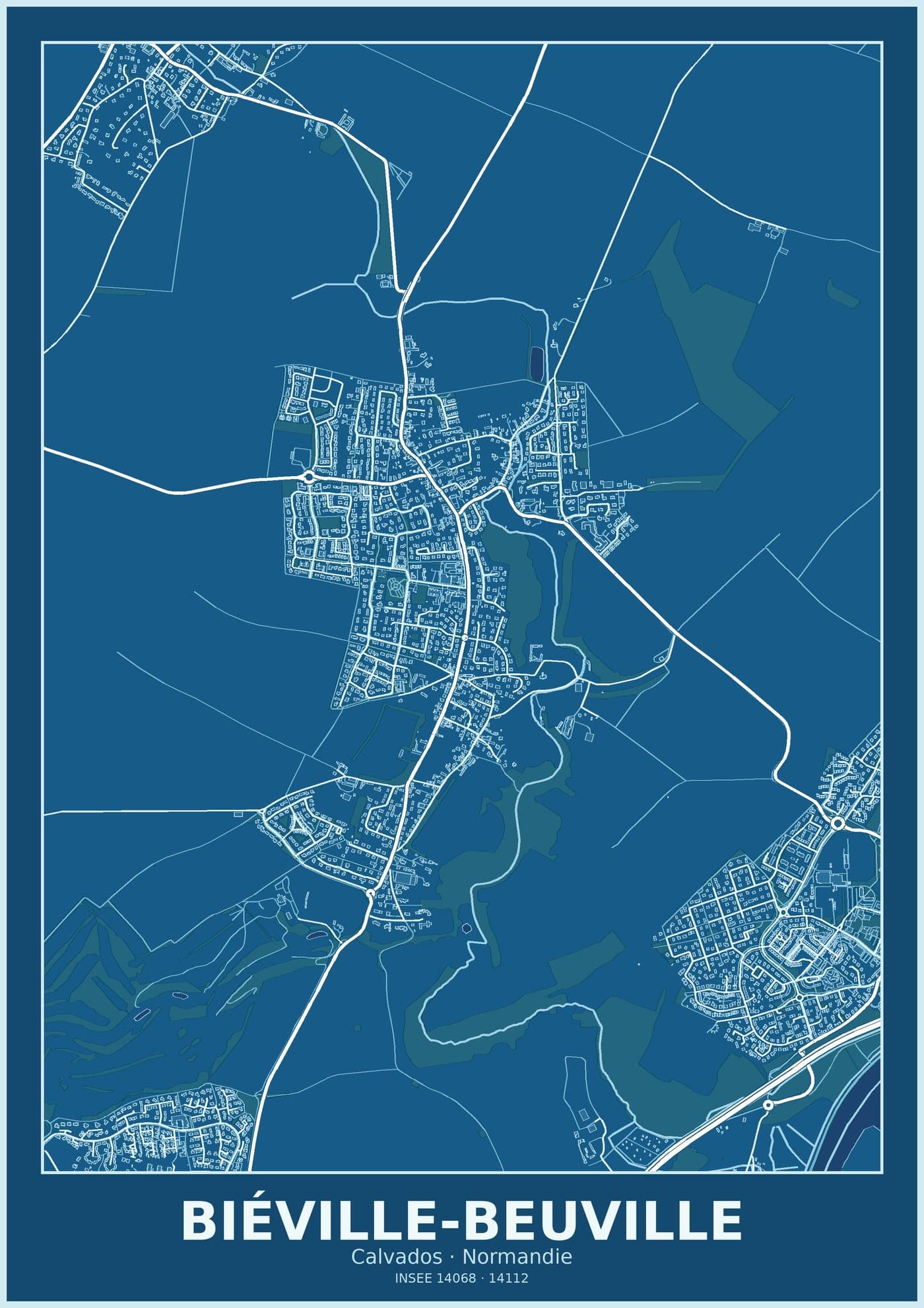Plan de Biéville-Beuville