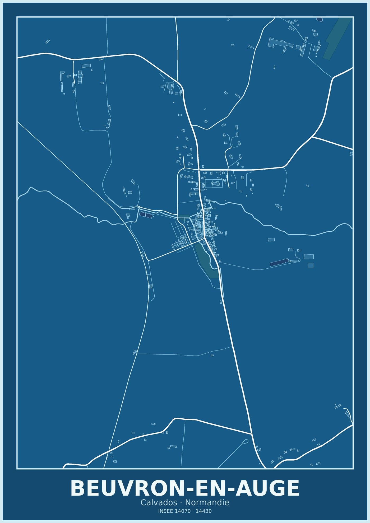Plan de Beuvron-en-Auge