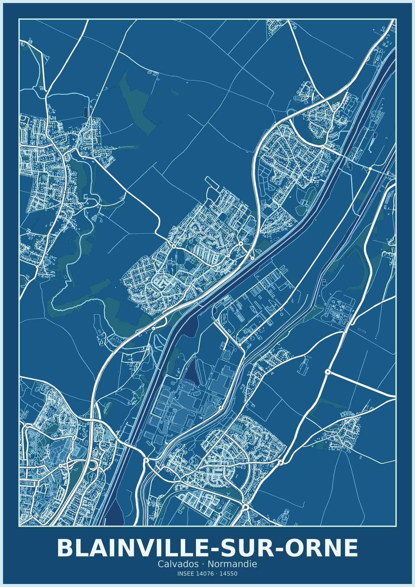 Plan de Blainville-sur-Orne