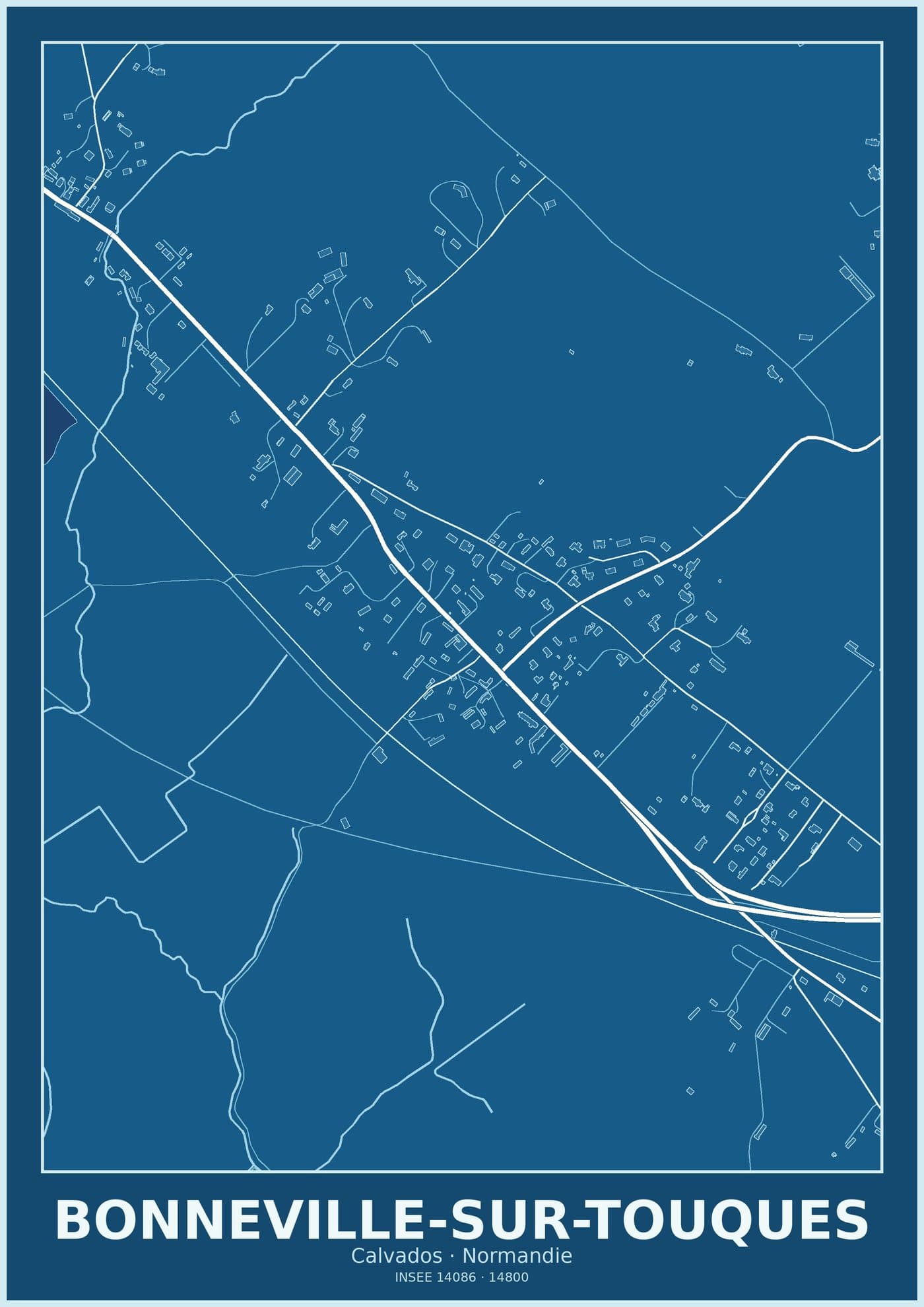 Plan de Bonneville-sur-Touques