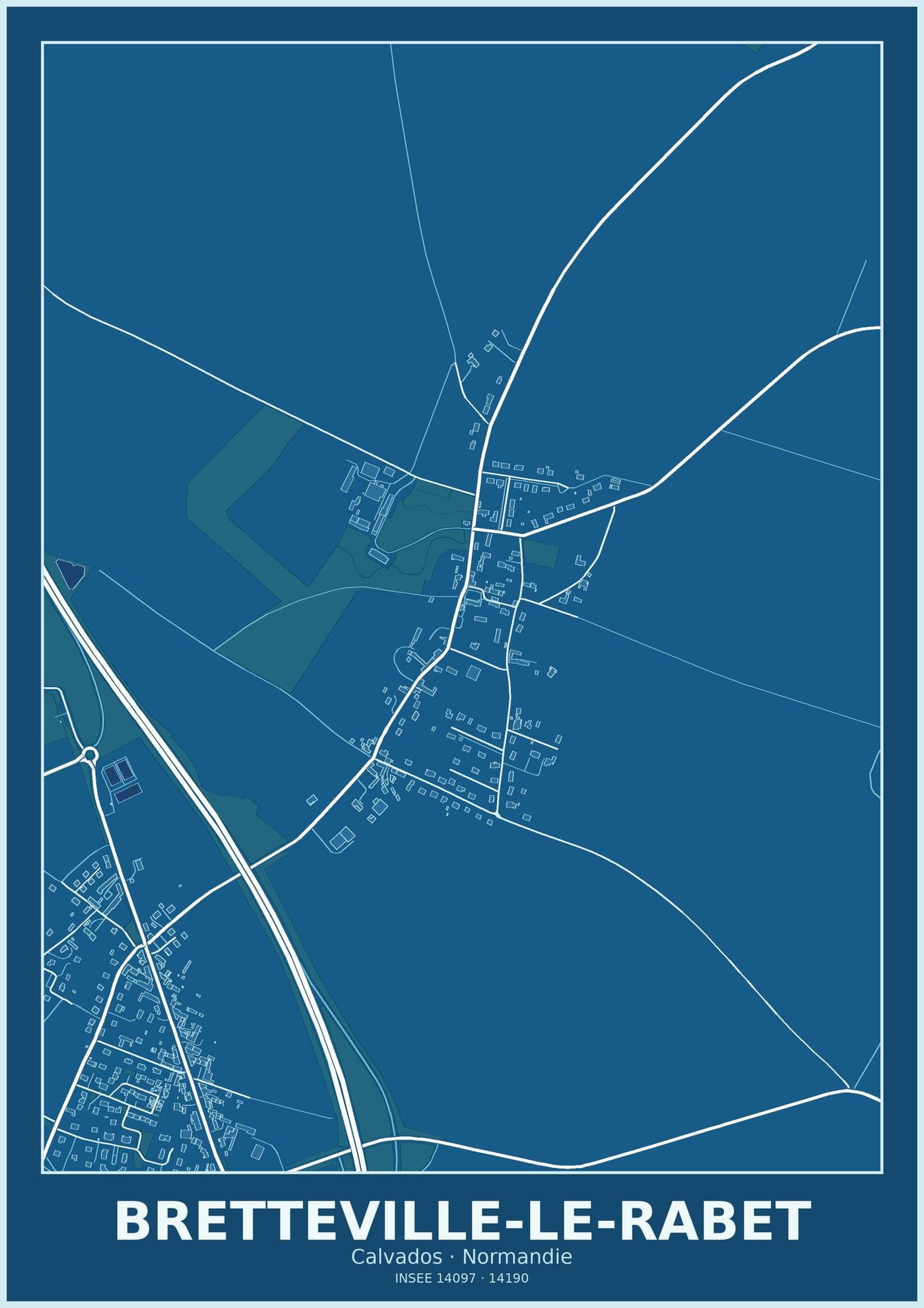 Plan de Bretteville-le-Rabet