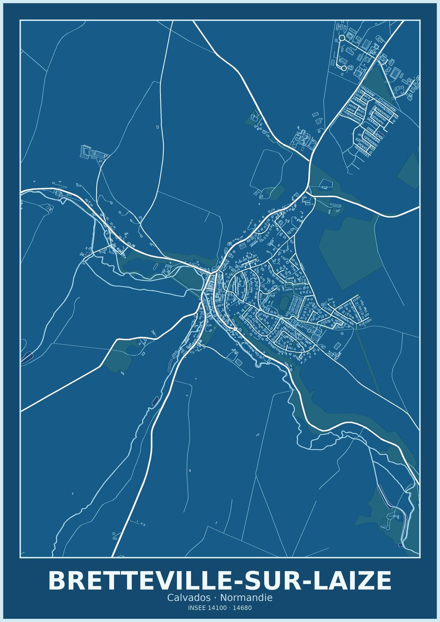 Plan de Bretteville-sur-Laize