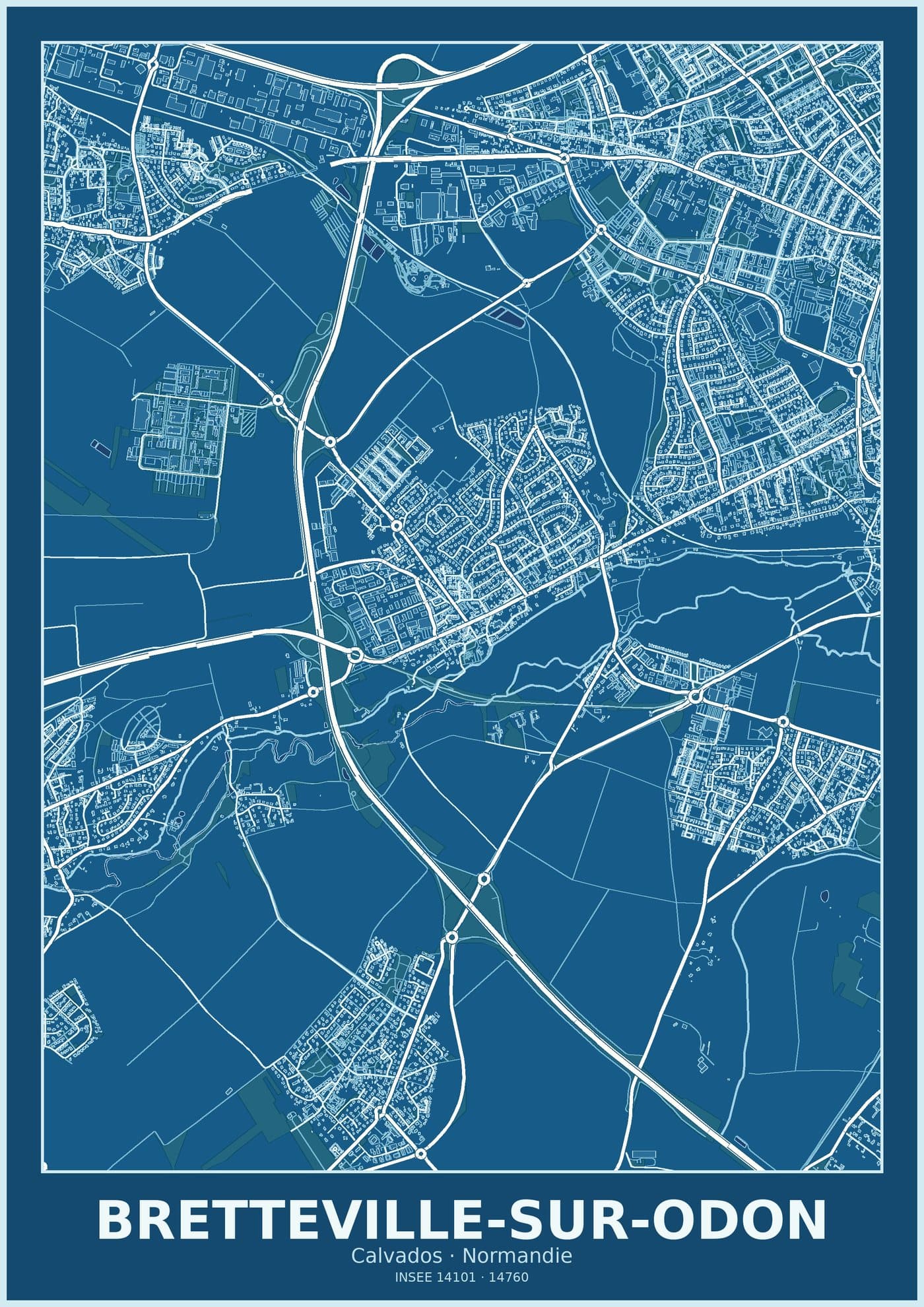 Plan de Bretteville-sur-Odon