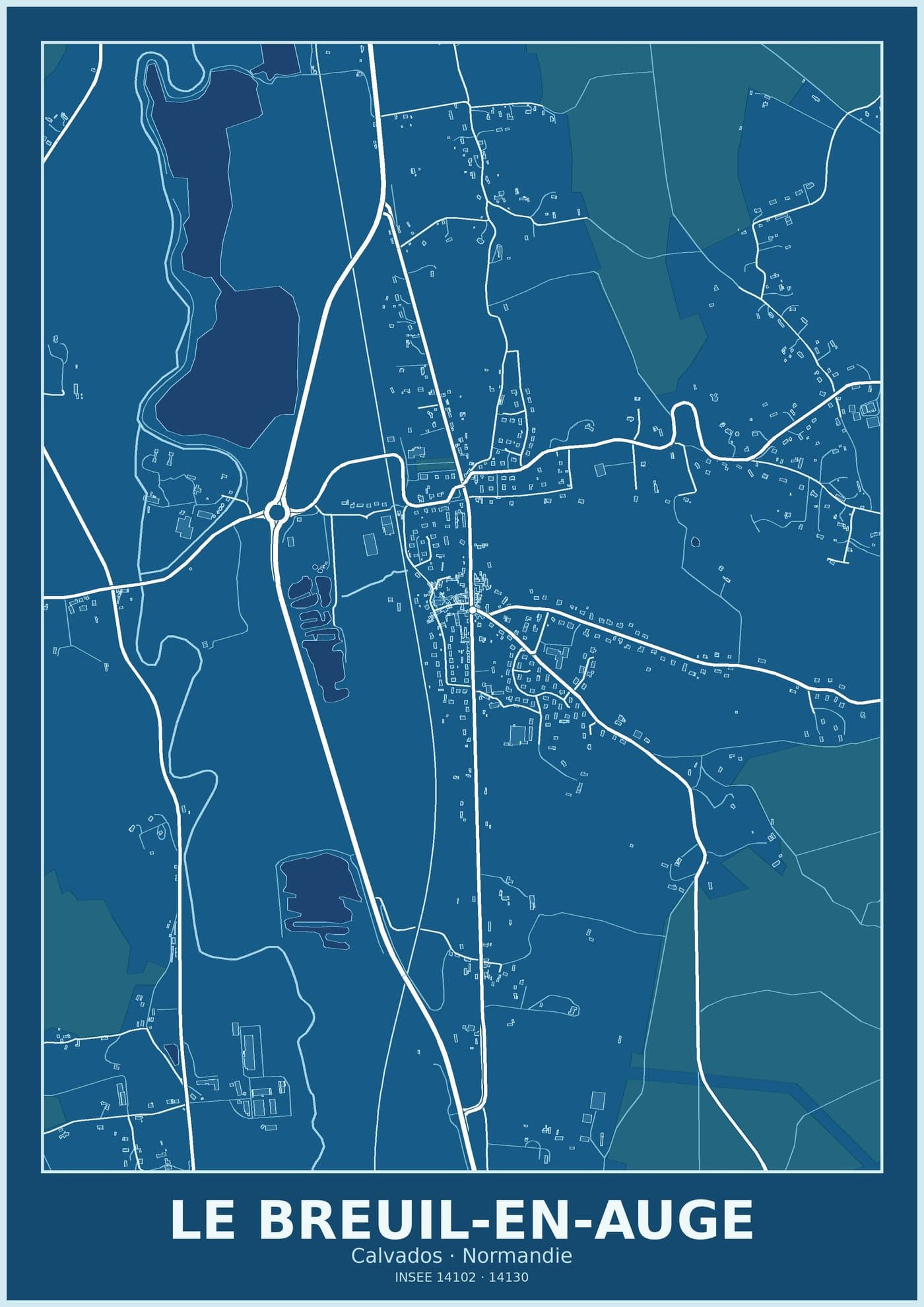 Plan du Breuil-en-Auge