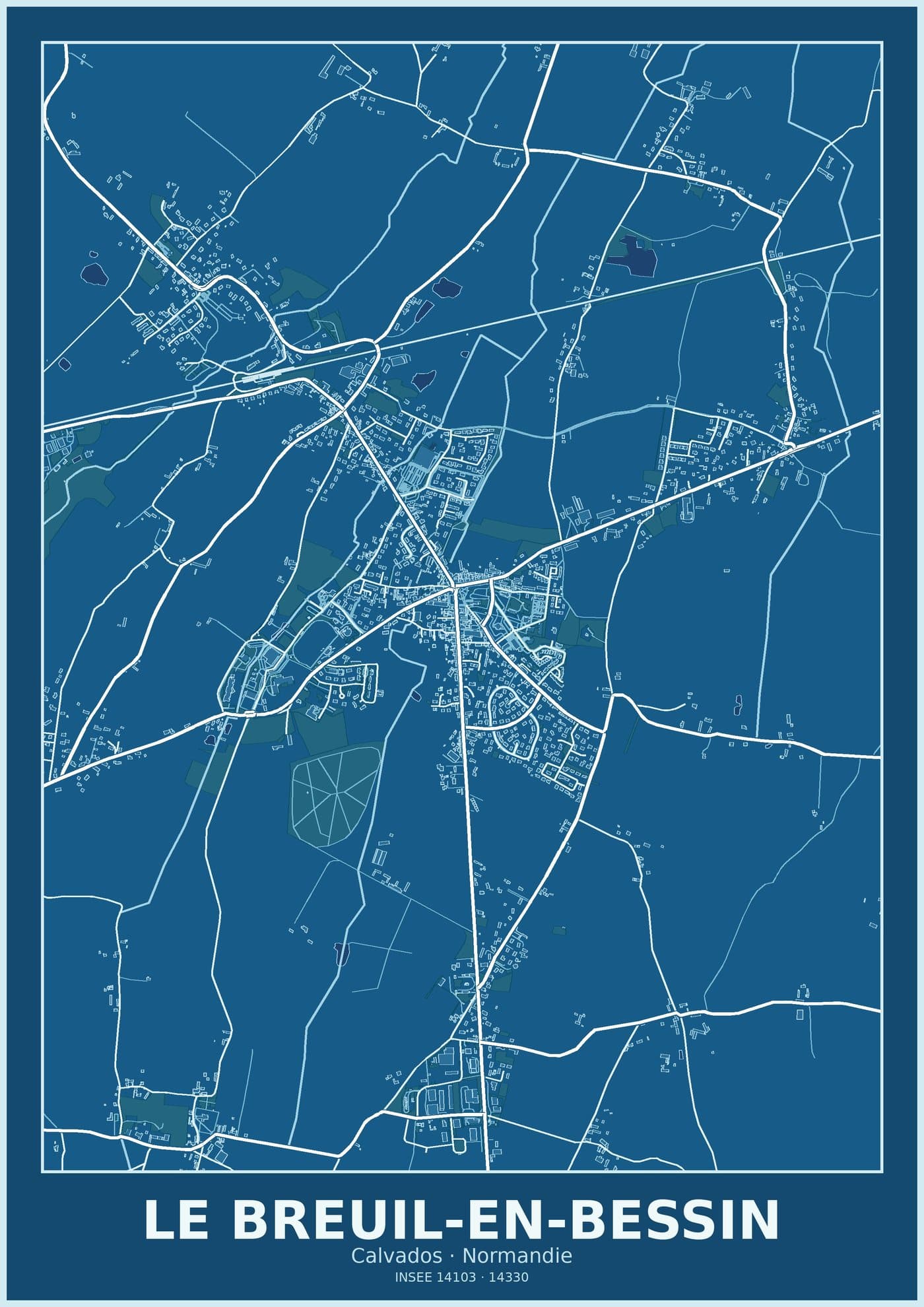 Plan du Breuil-en-Bessin