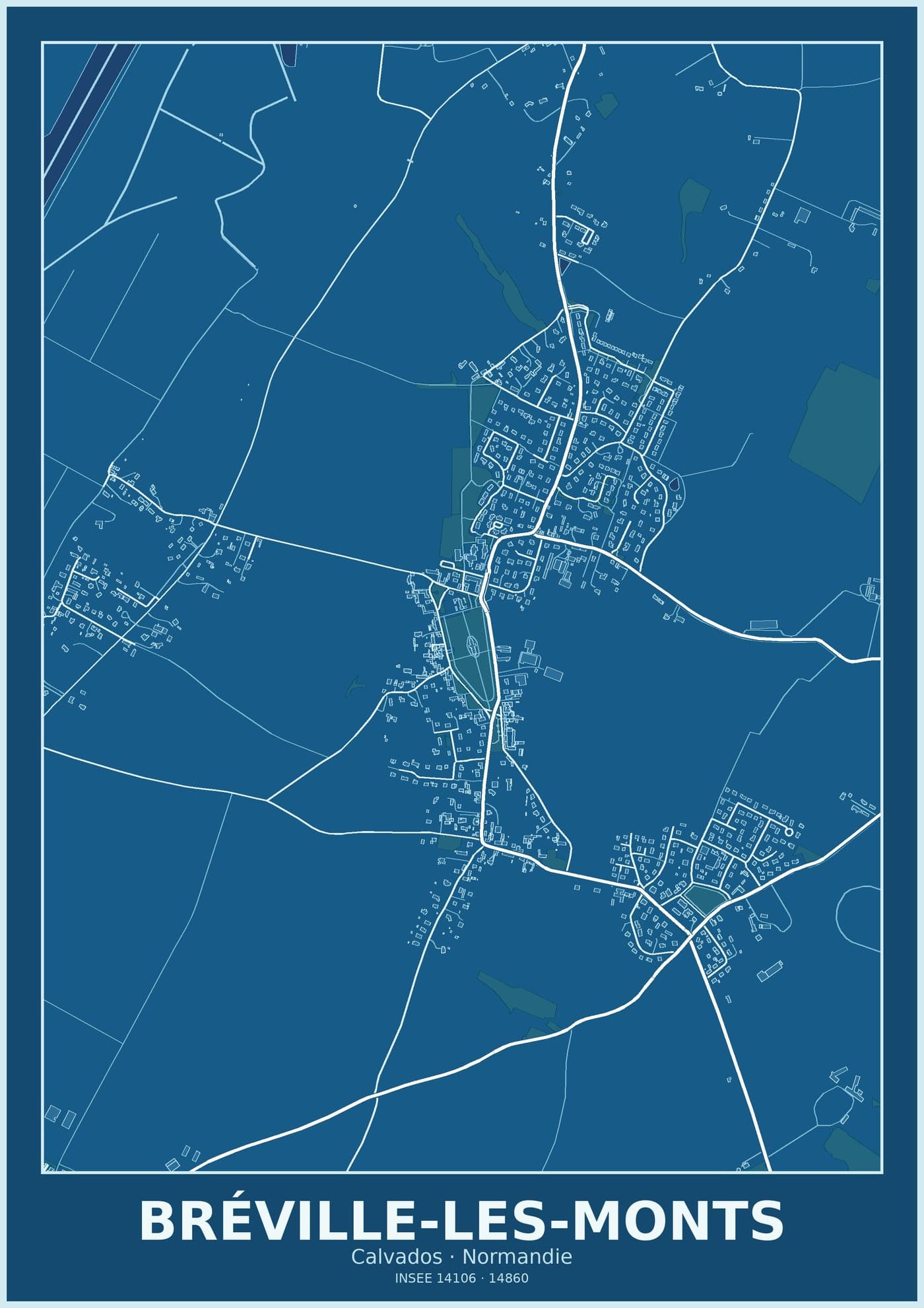 Plan de Bréville-les-Monts