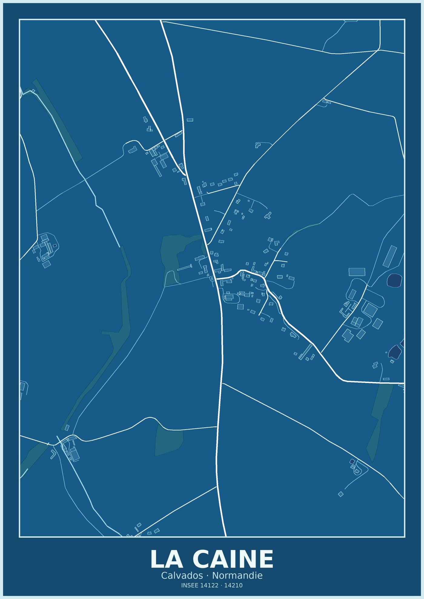 Plan de La Caine
