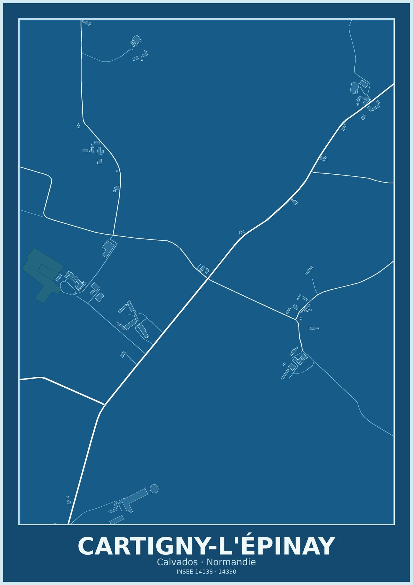 Plan de Cartigny-l'Épinay