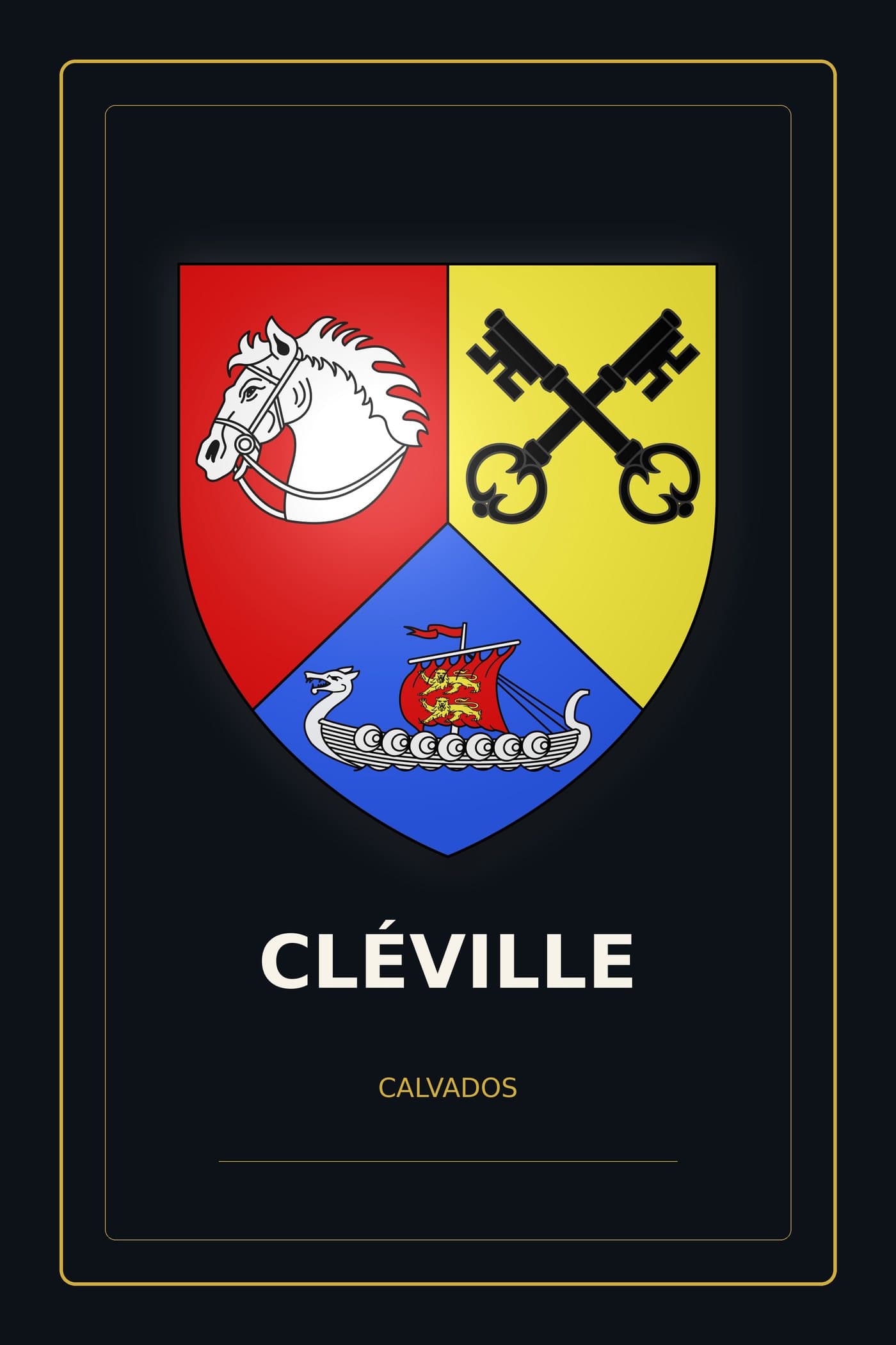 Blason de Cléville