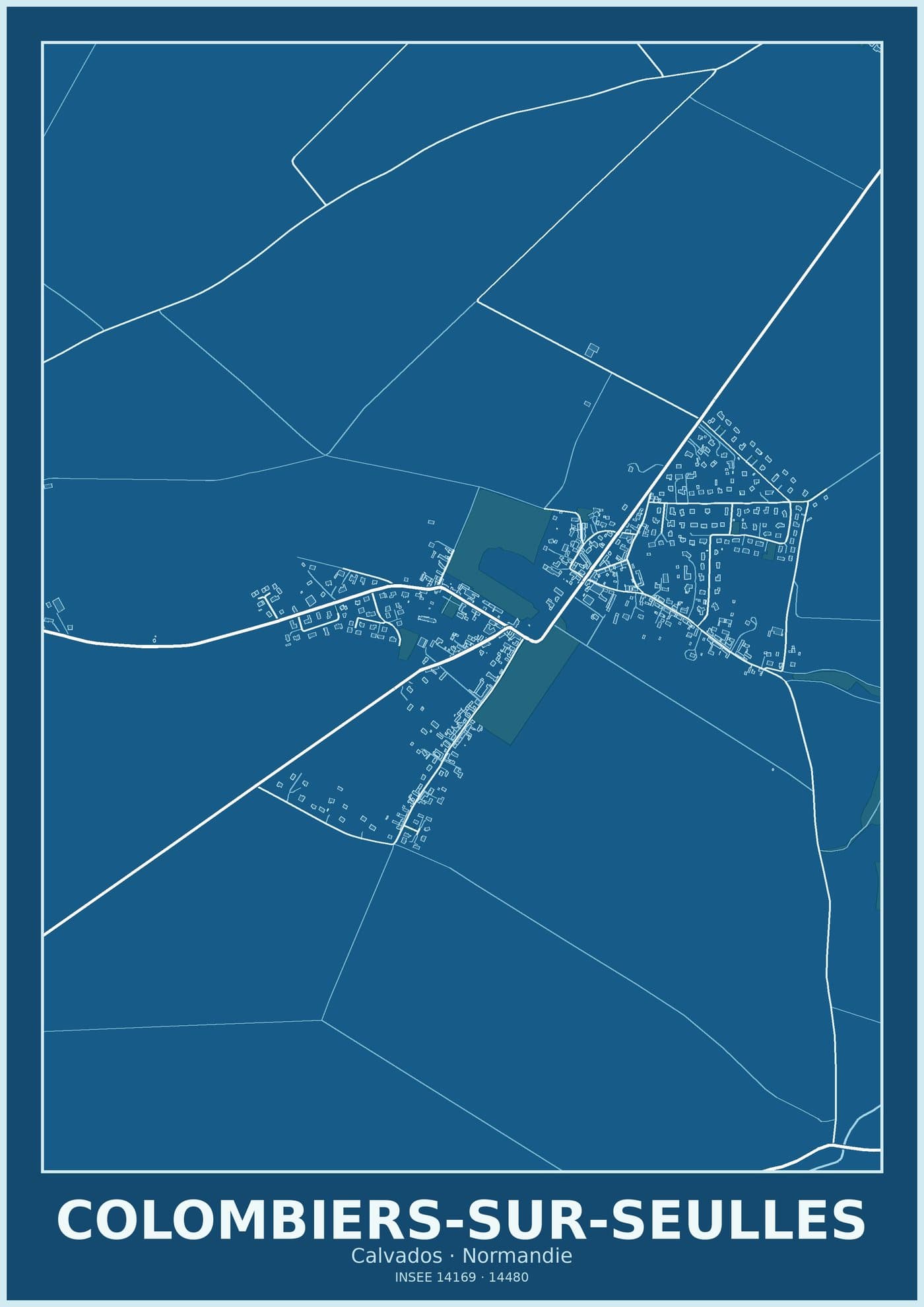 Plan de Colombiers-sur-Seulles