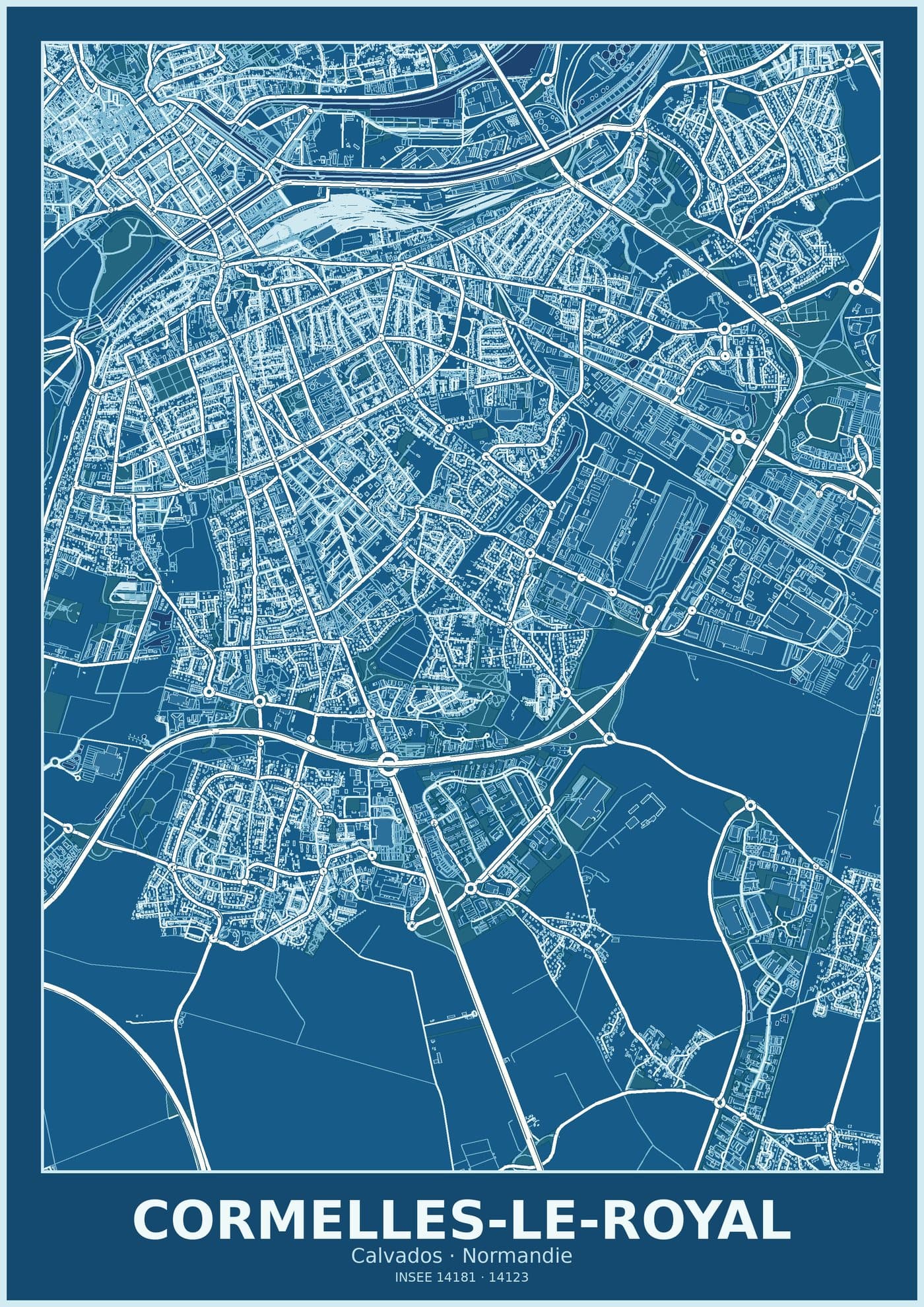 Plan de Cormelles-le-Royal