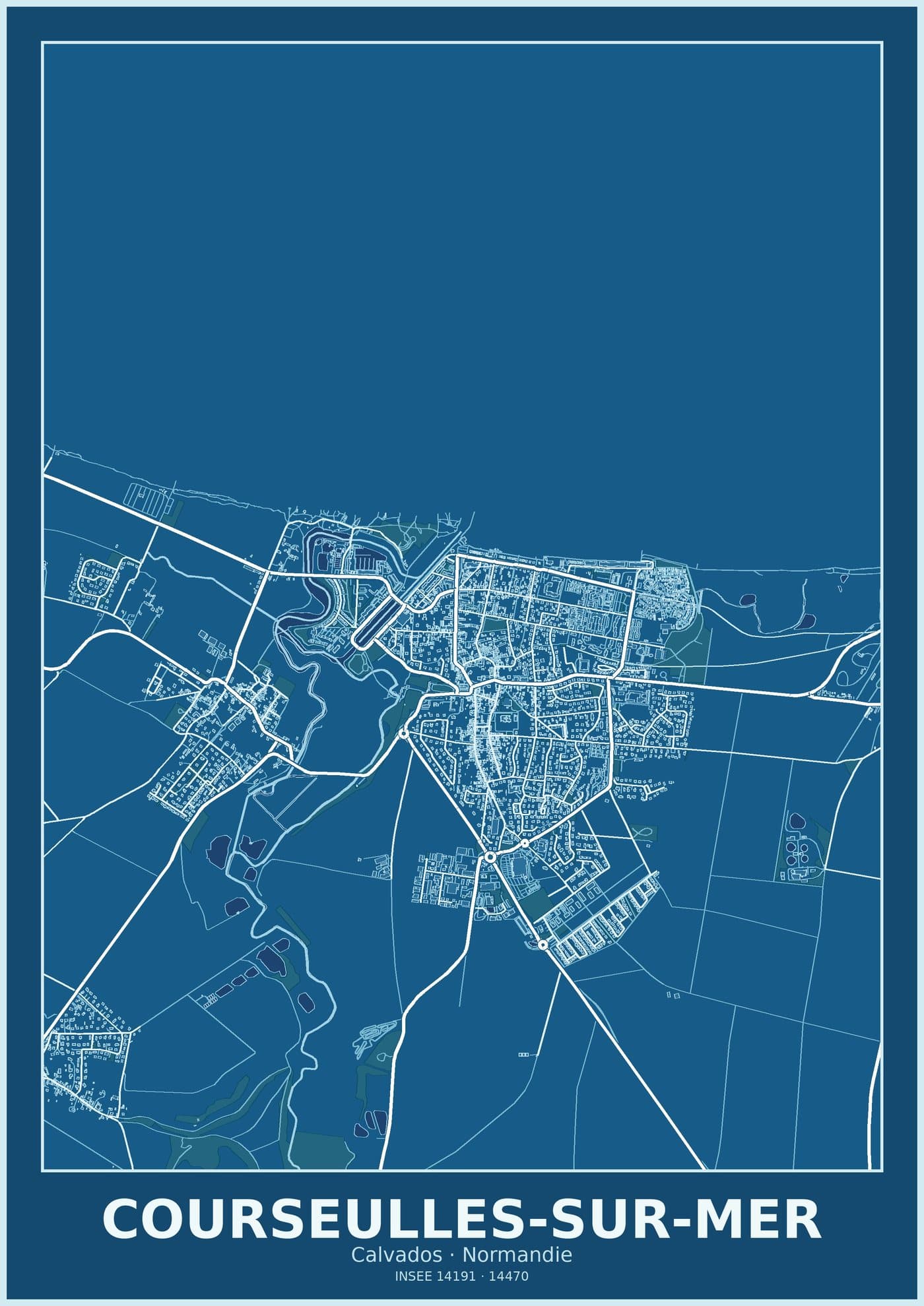 Plan de Courseulles-sur-Mer