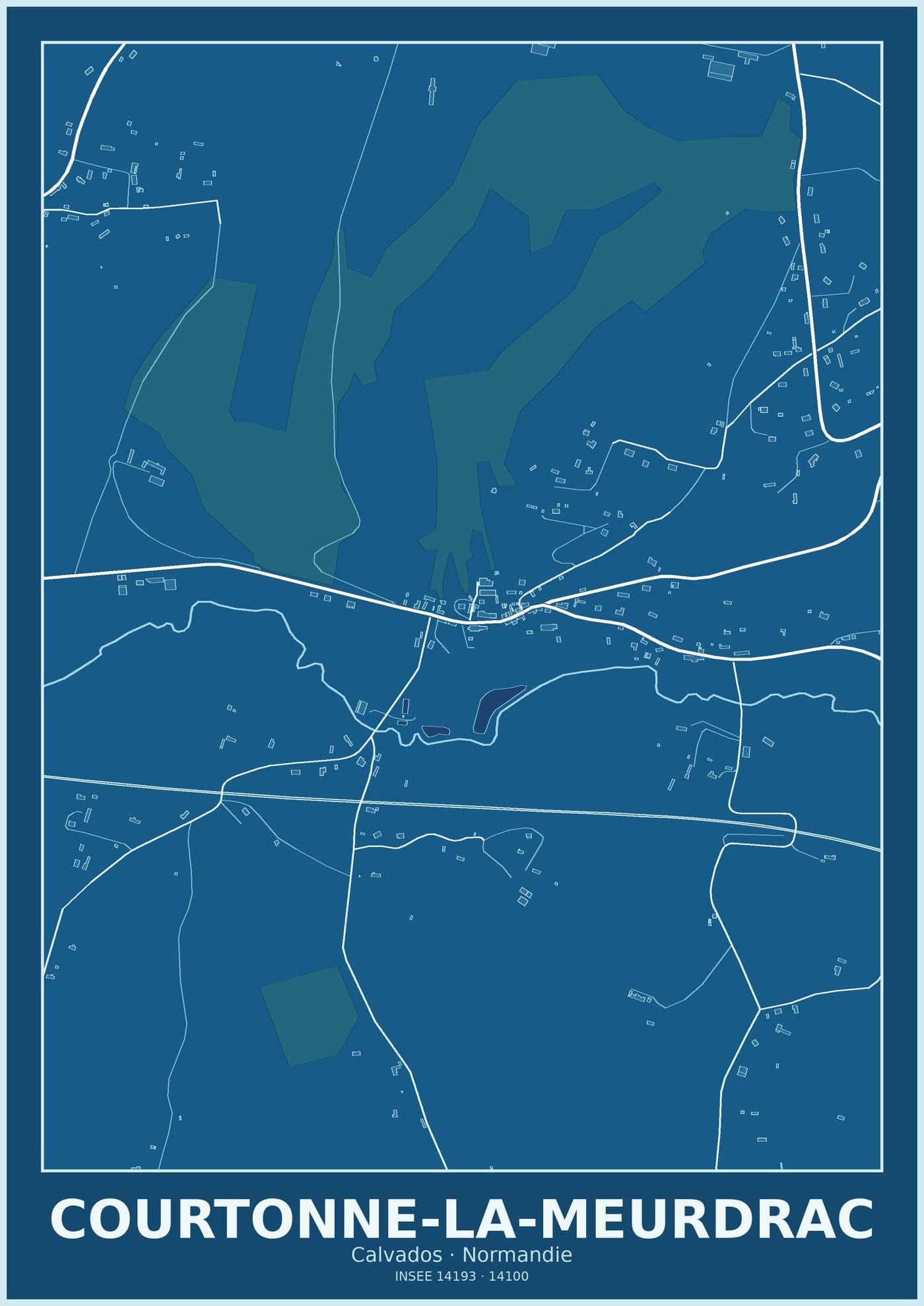 Plan de Courtonne-la-Meurdrac