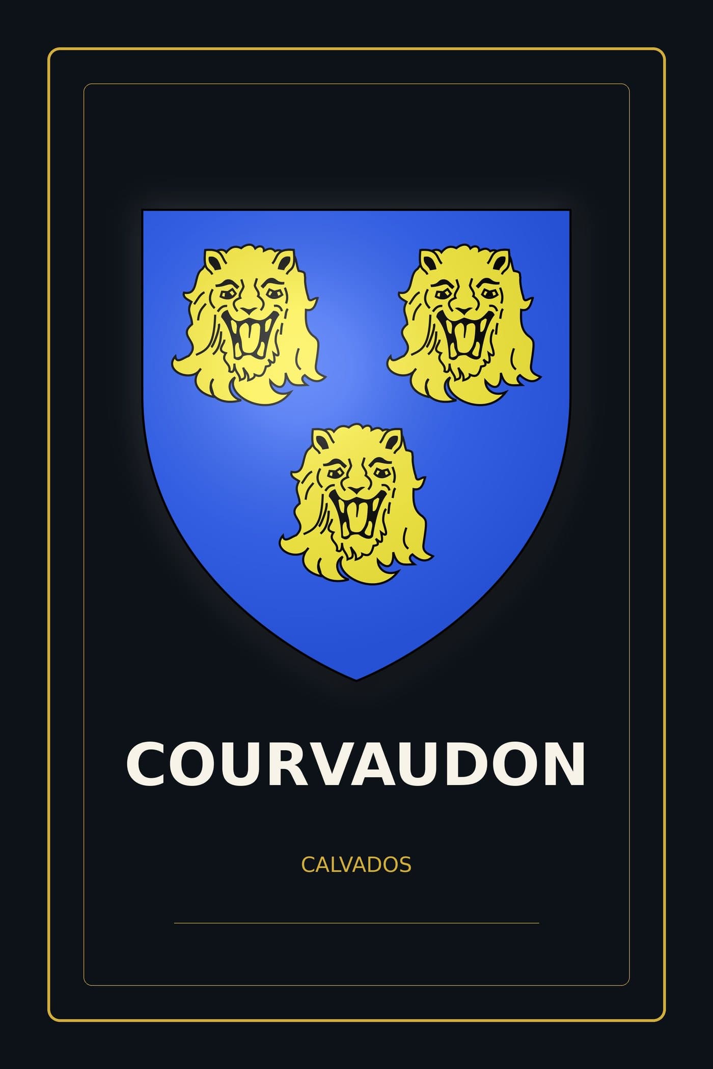 Blason de Courvaudon