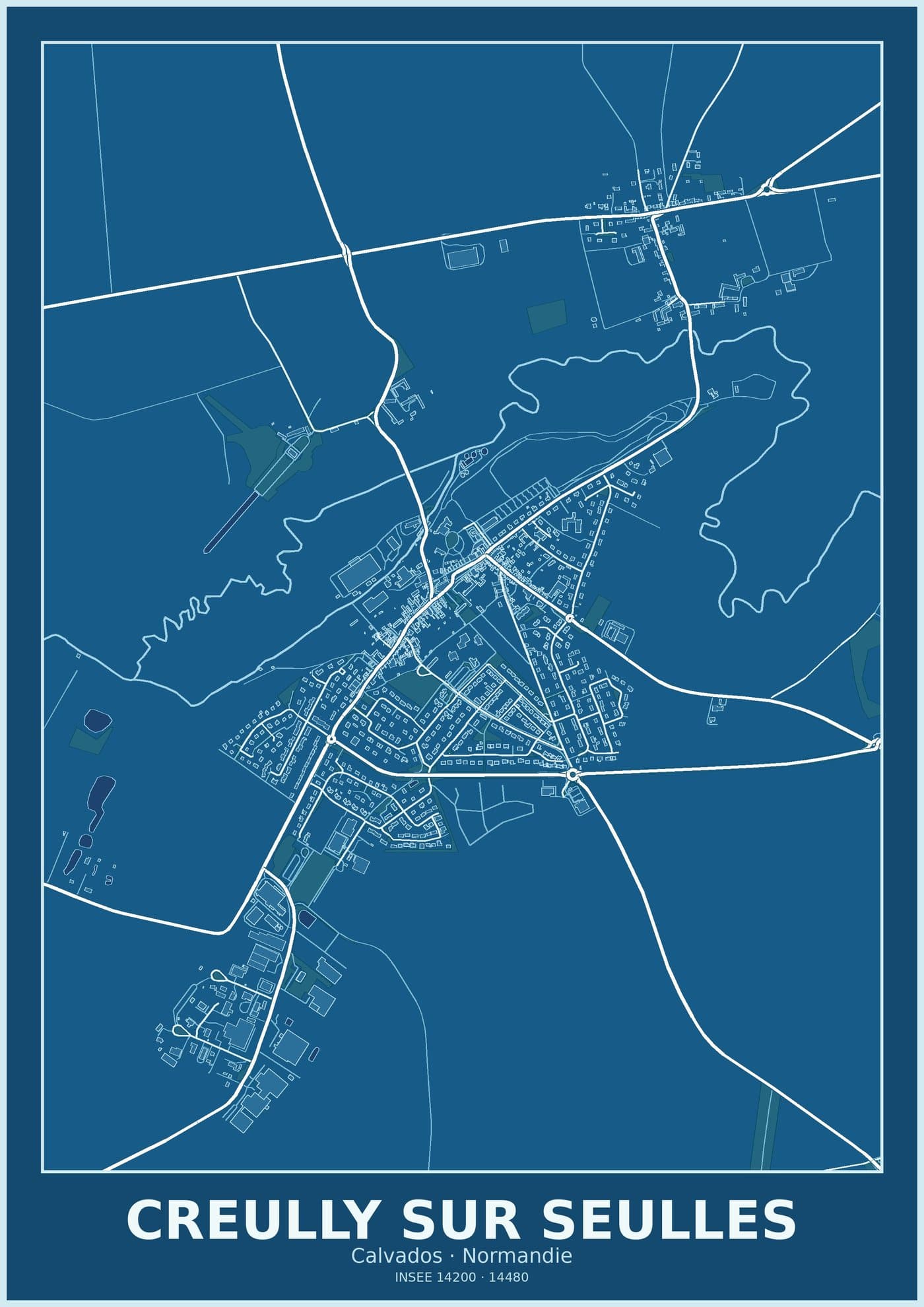 Plan de Creully sur Seulles