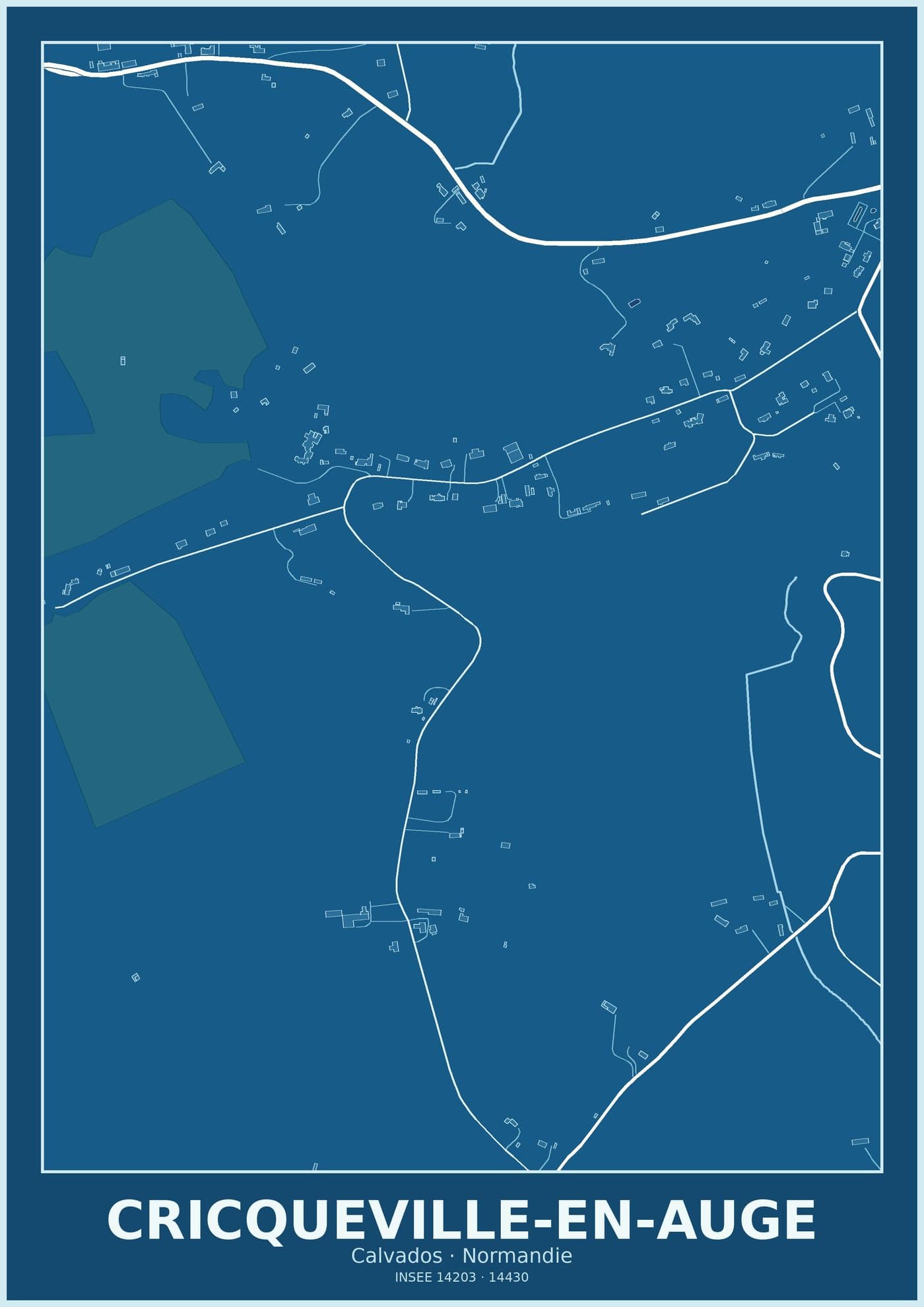 Plan de Cricqueville-en-Auge