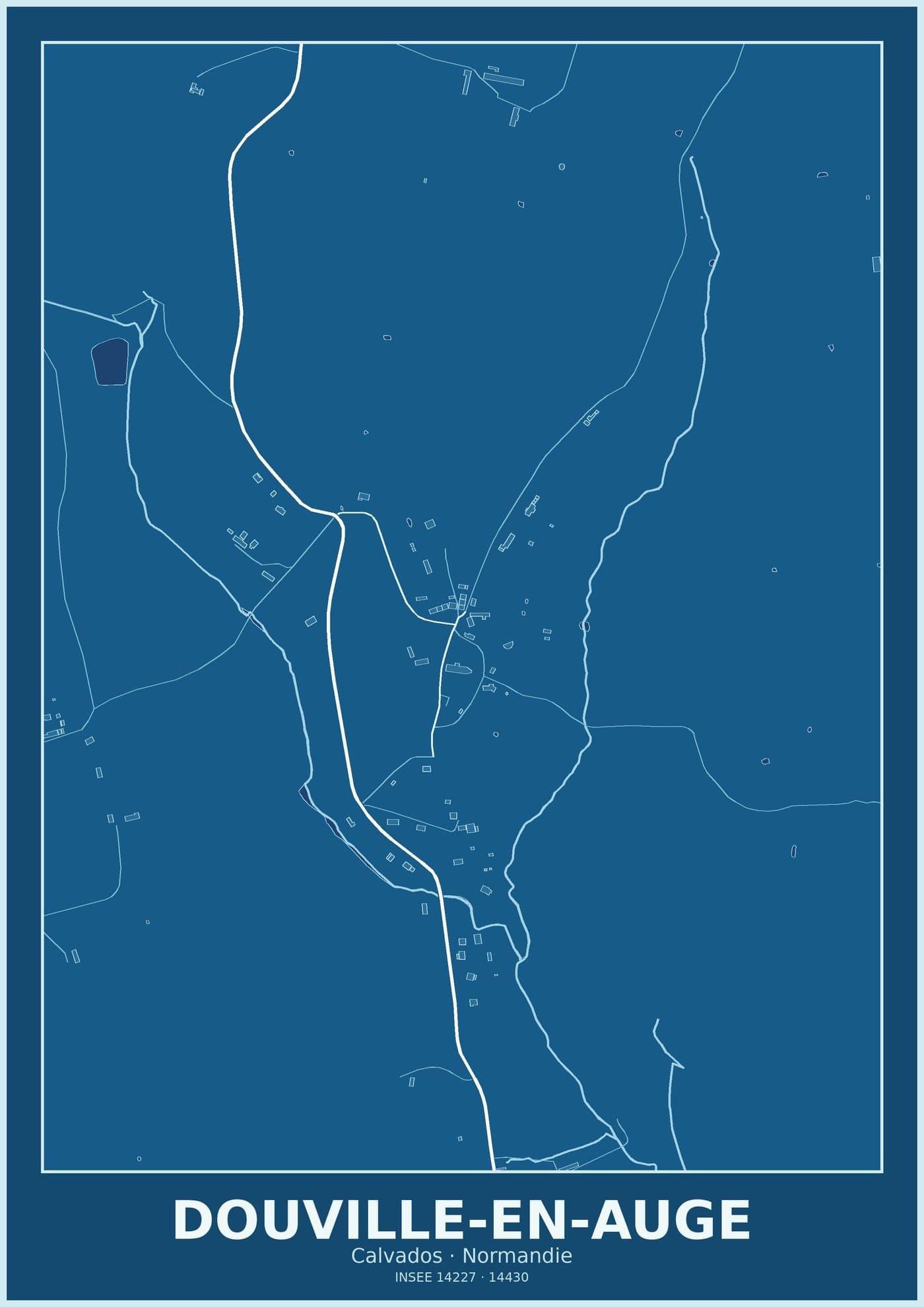 Plan de Douville-en-Auge