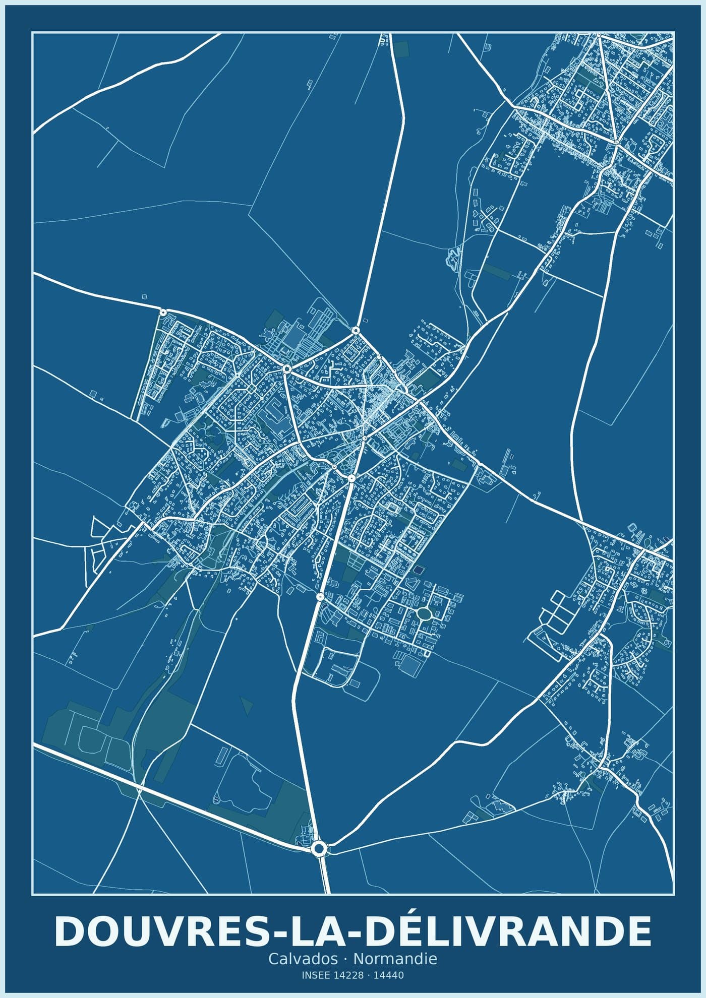 Plan de Douvres-la-Délivrande