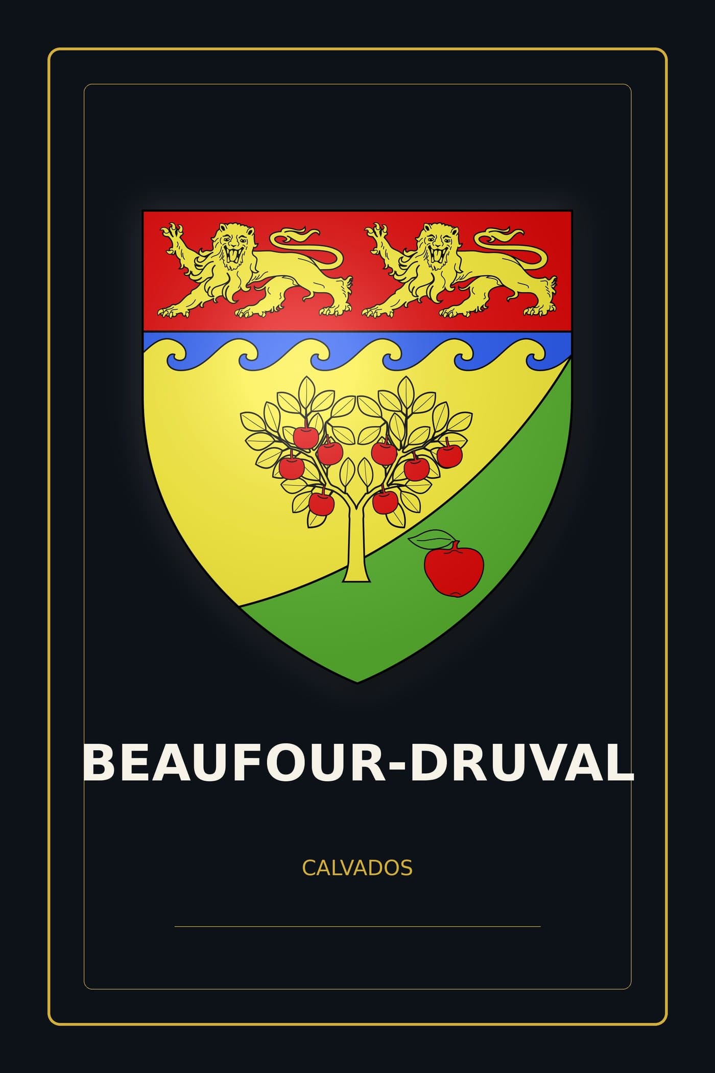 Blason de Beaufour-Druval