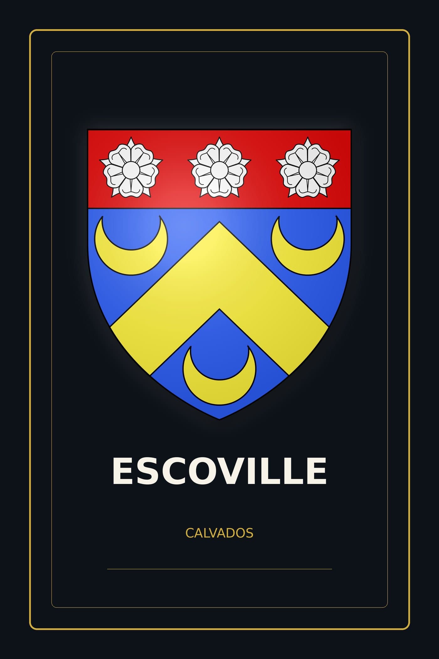 Blason d'Escoville