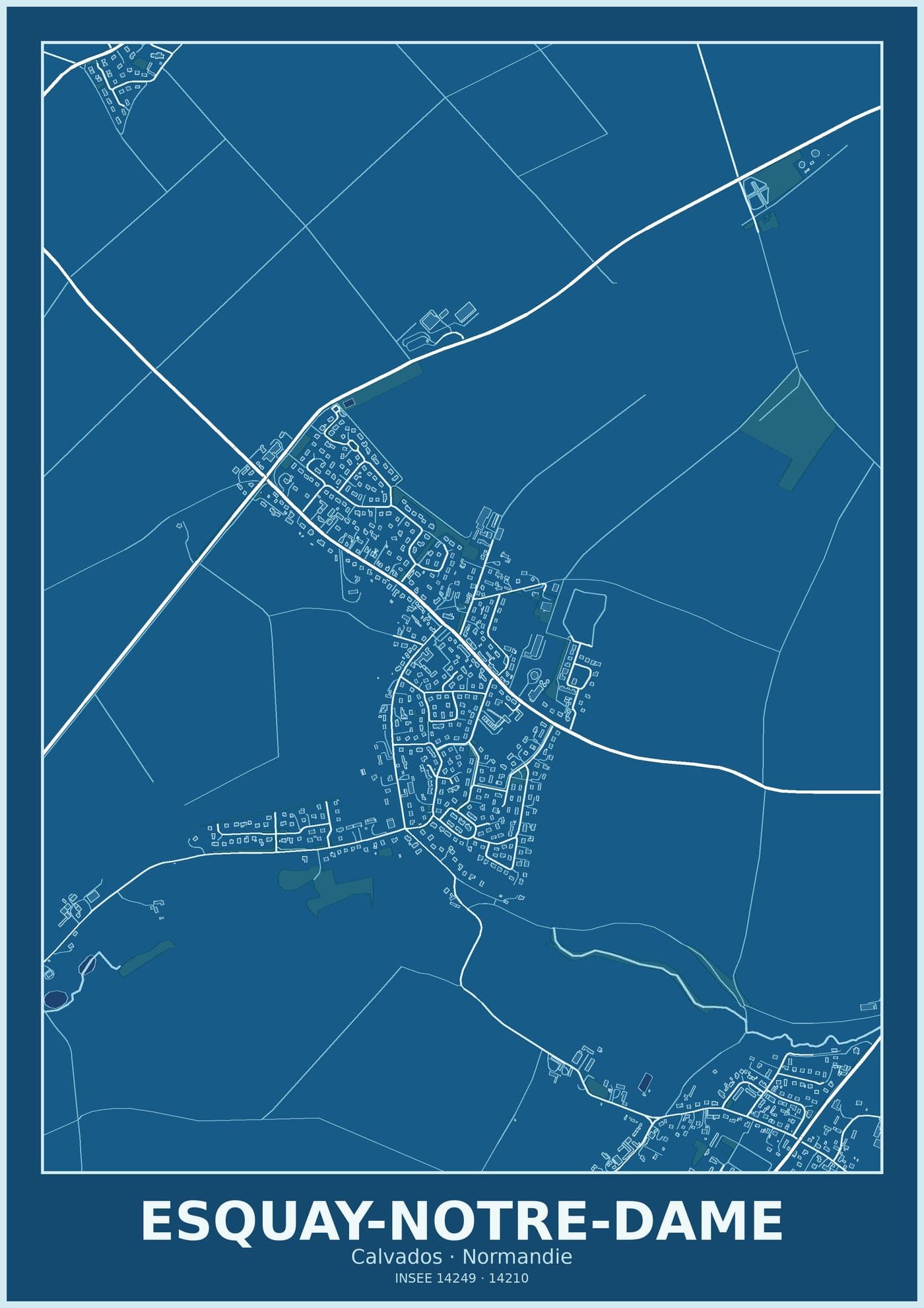 Plan d'Esquay-Notre-Dame