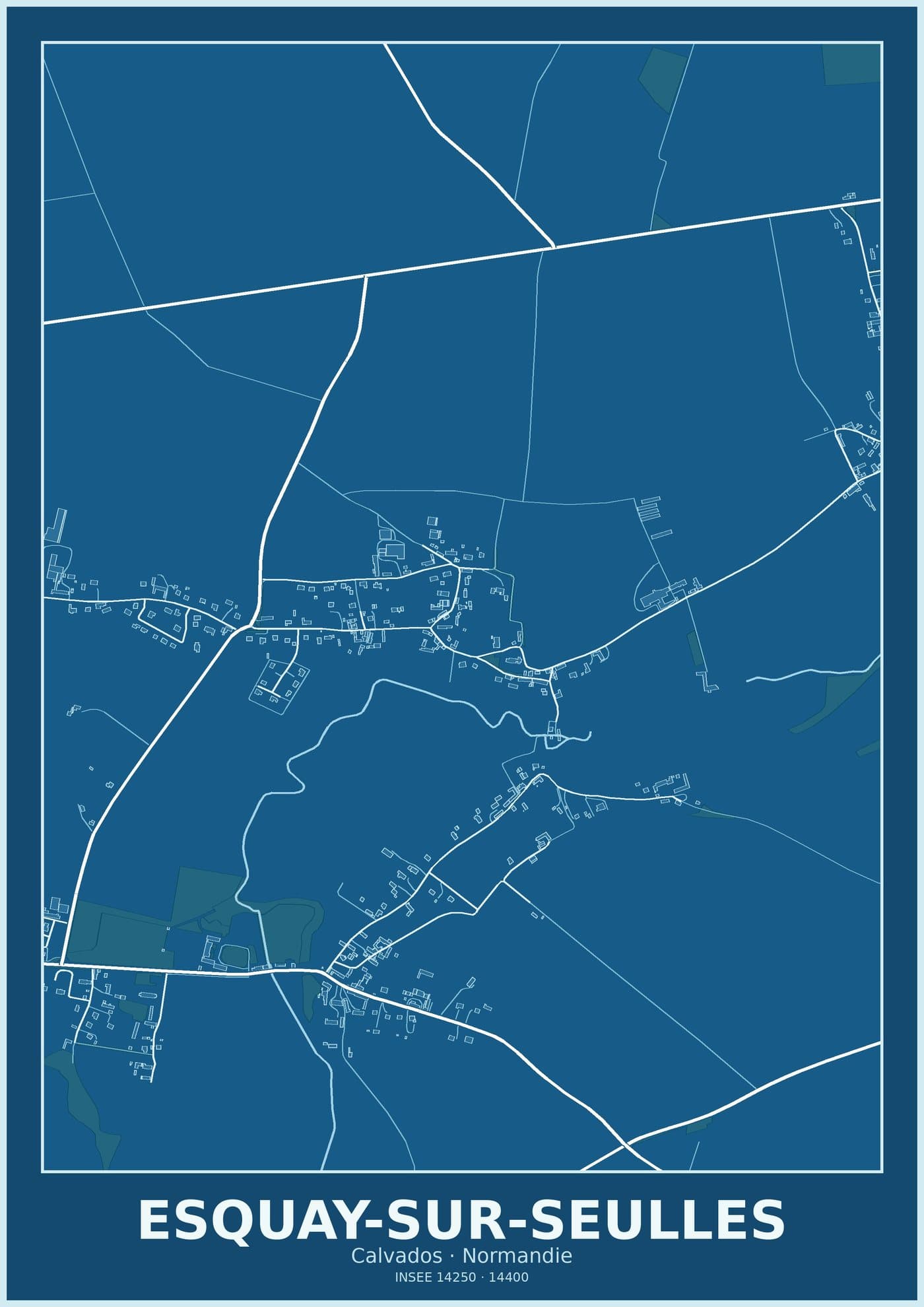 Plan d'Esquay-sur-Seulles