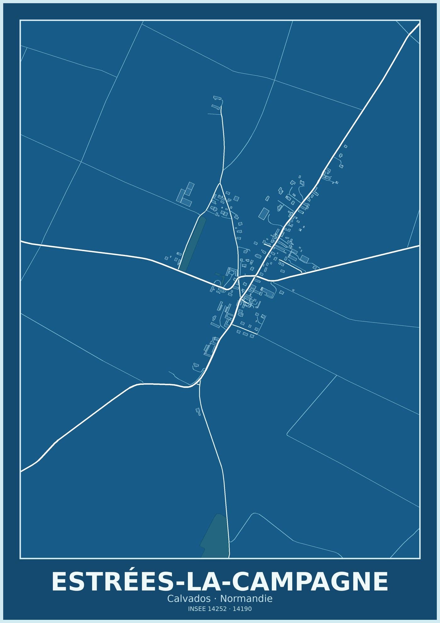 Plan d'Estrées-la-Campagne