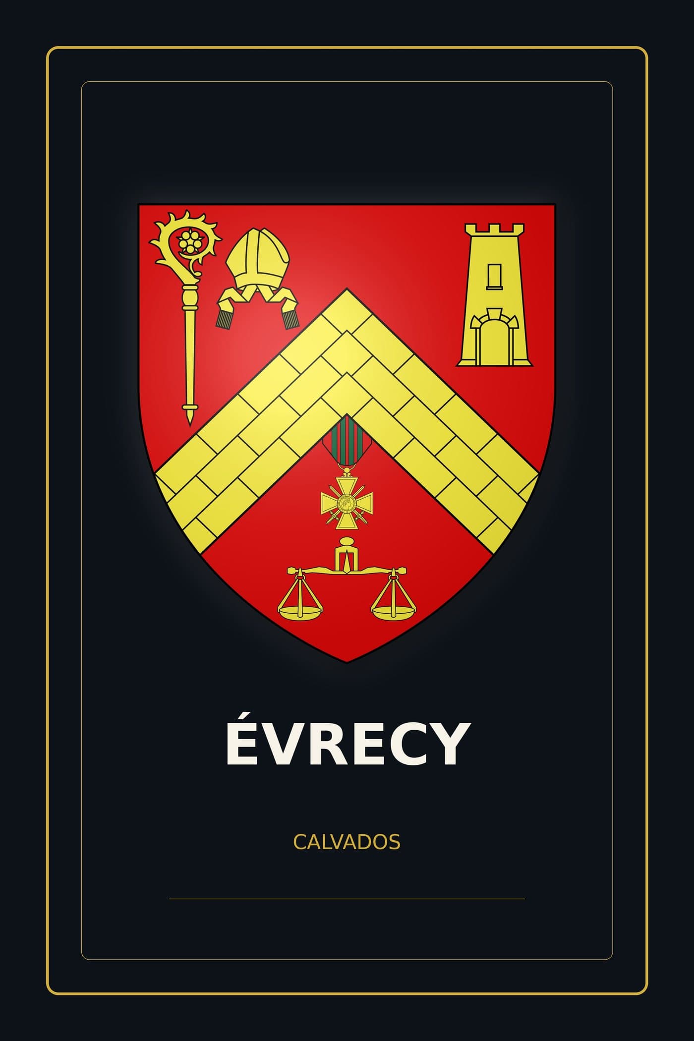 Blason d'Évrecy