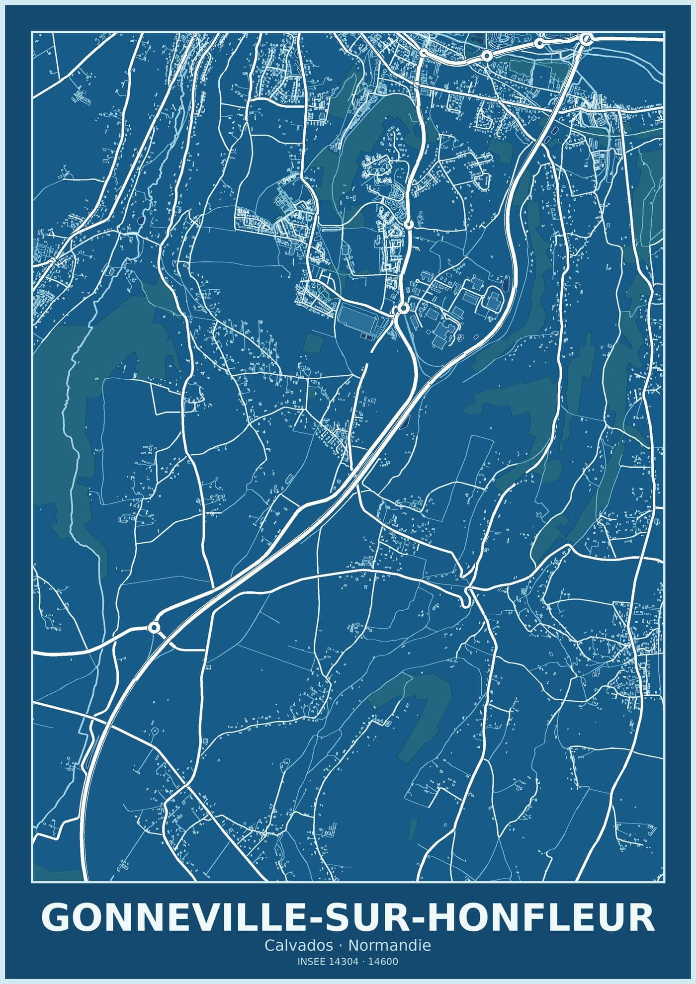 Plan de Gonneville-sur-Honfleur