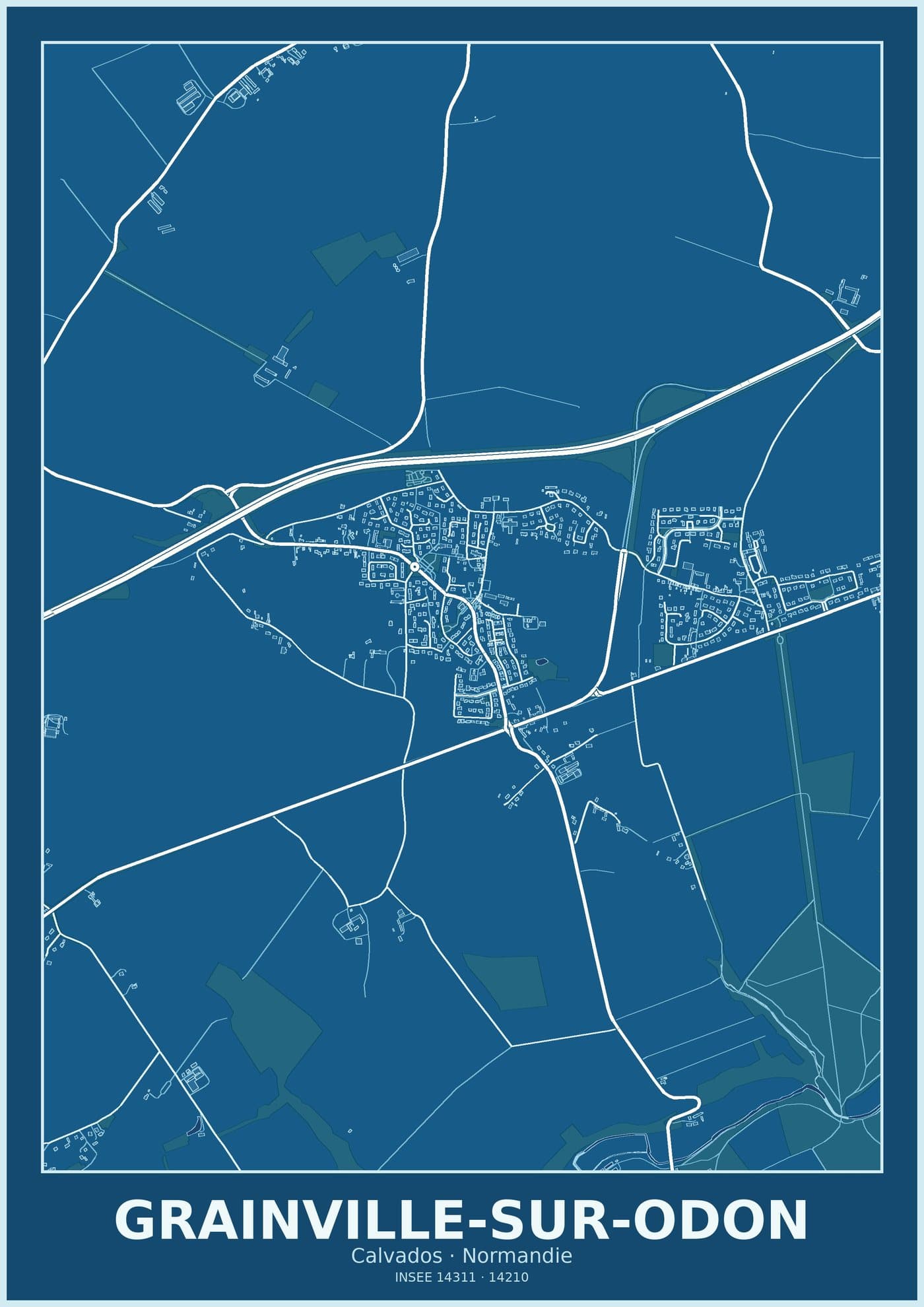 Plan de Grainville-sur-Odon