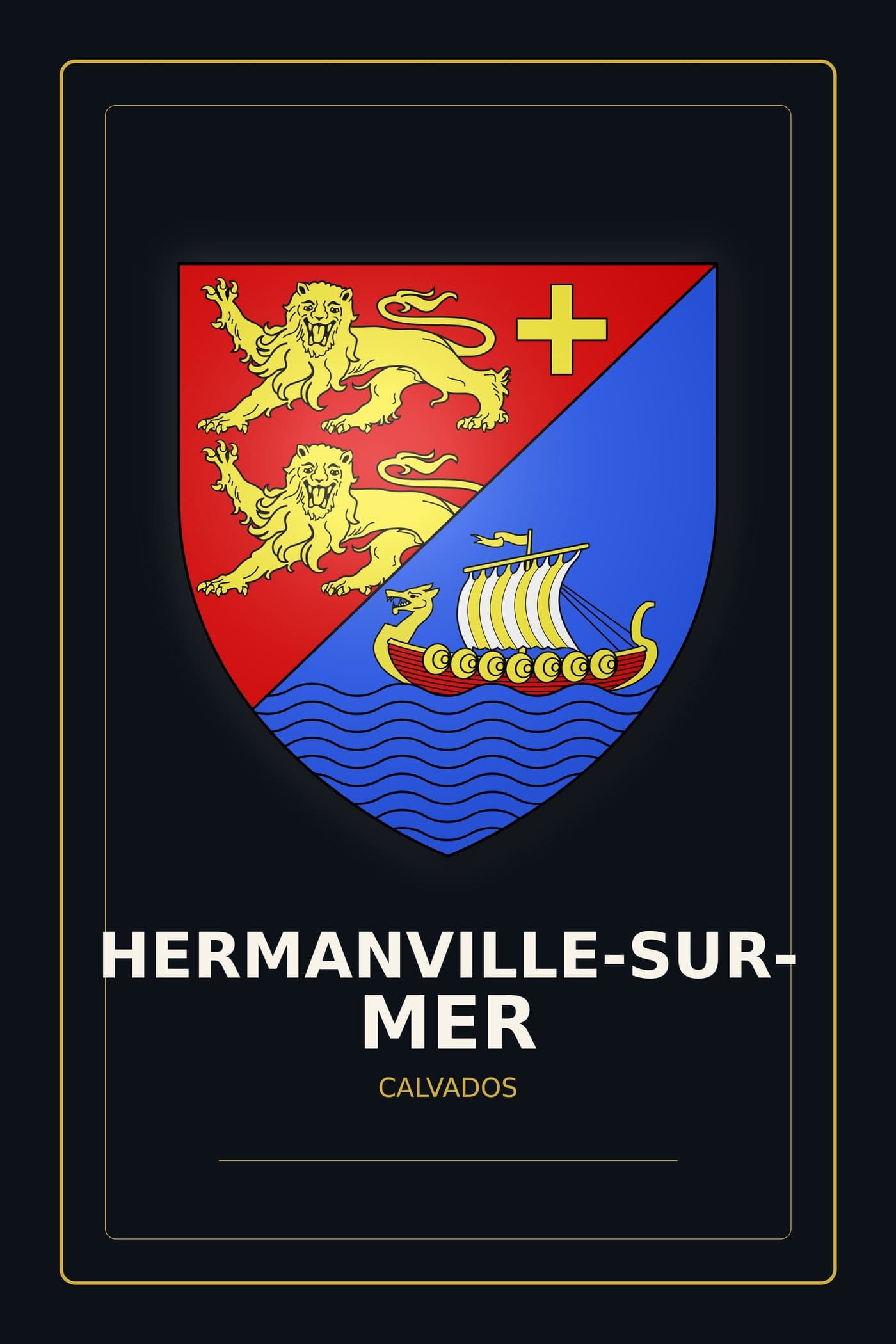 Blason d'Hermanville-sur-Mer