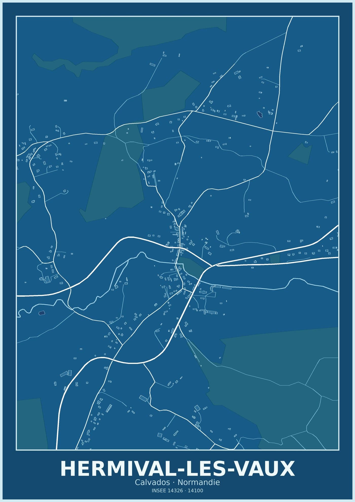 Plan d'Hermival-les-Vaux