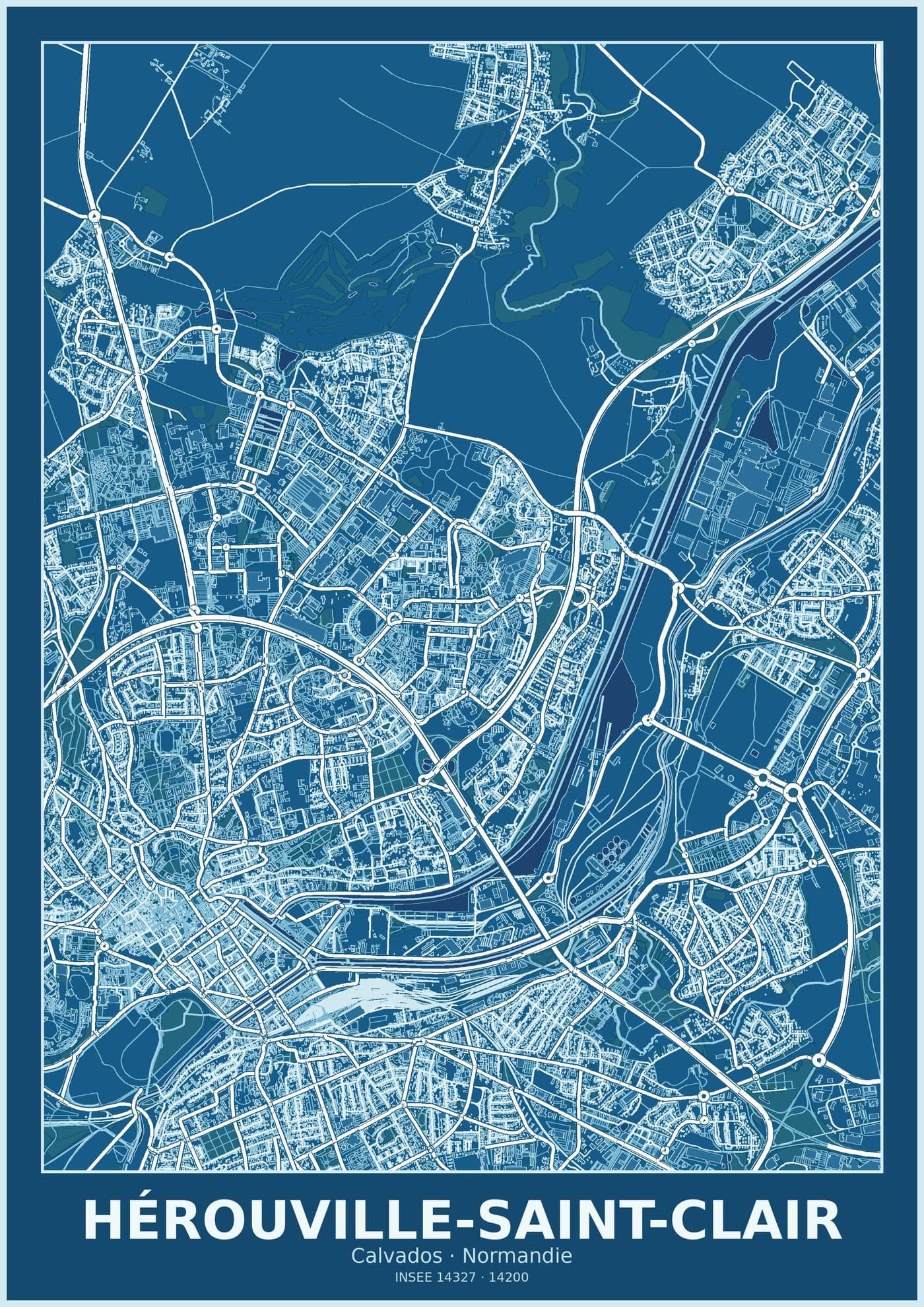 Plan d'Hérouville-Saint-Clair