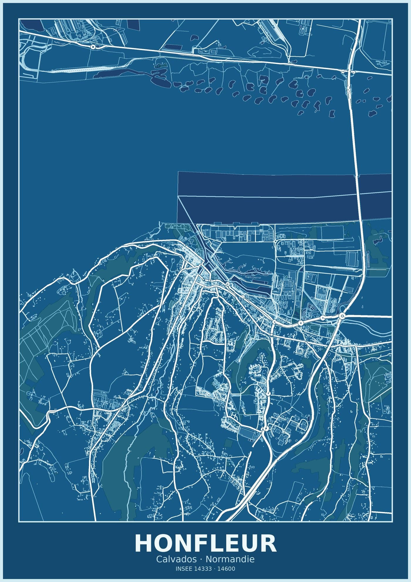 Plan d'Honfleur
