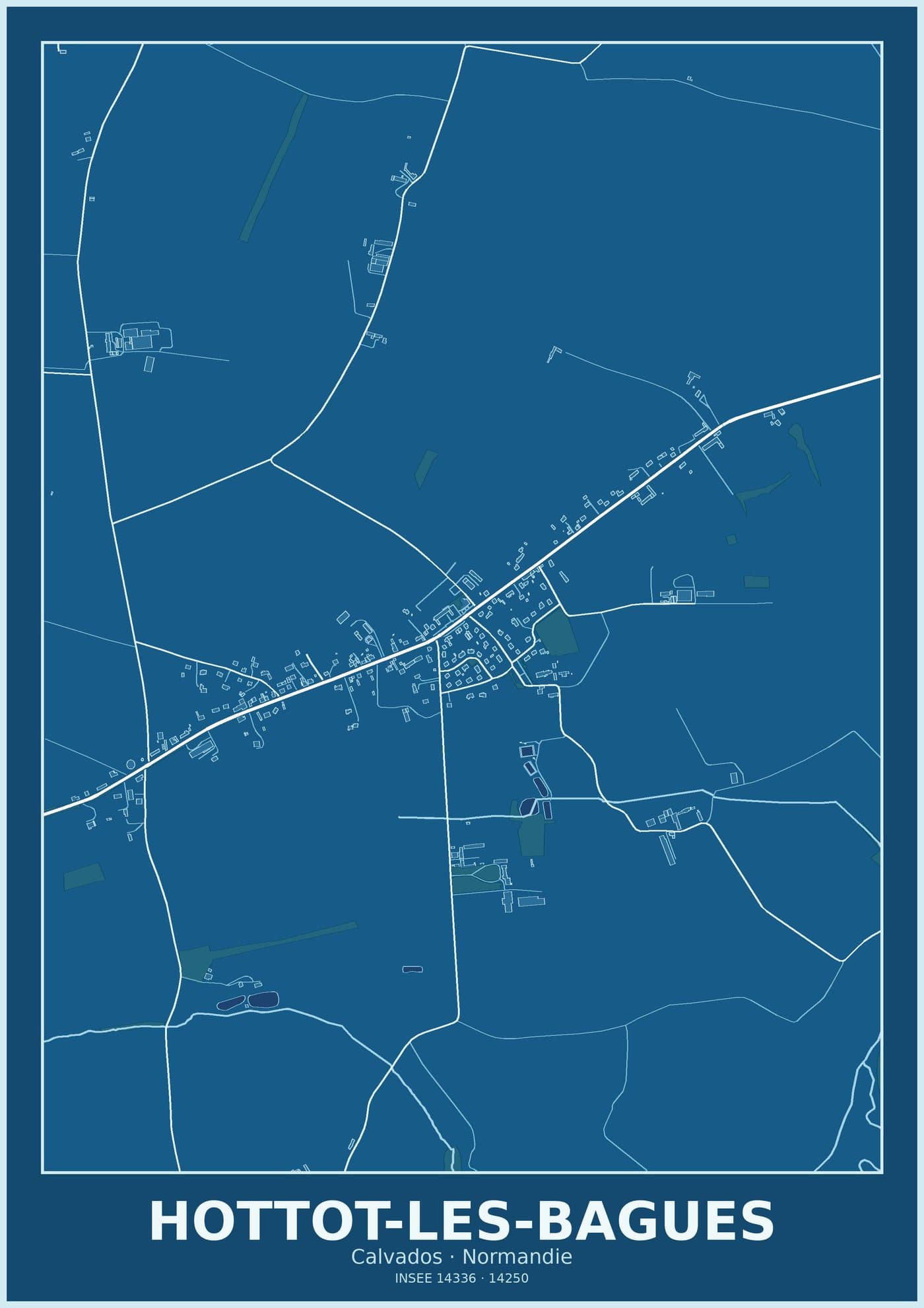 Plan d'Hottot-les-Bagues