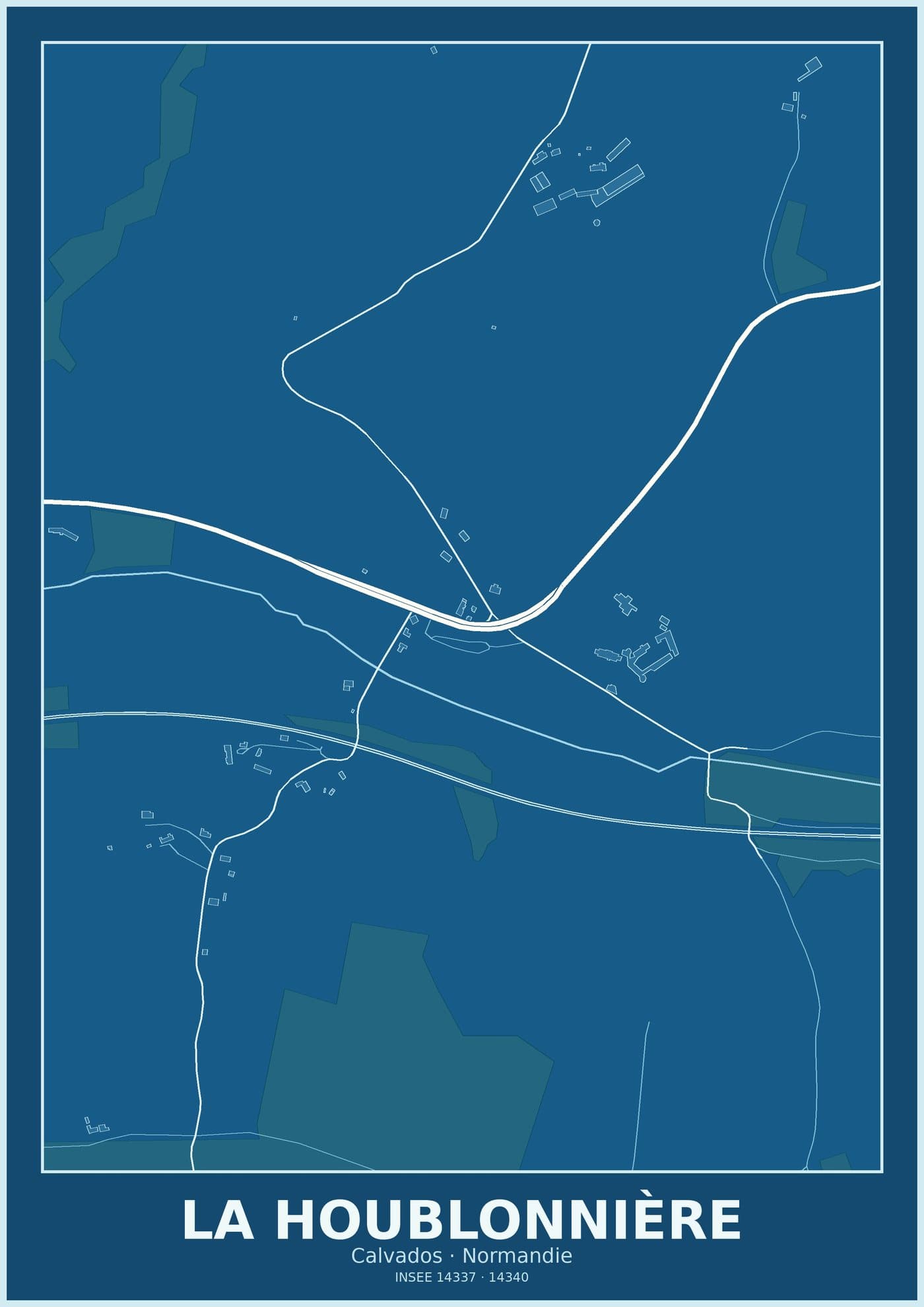 Plan de La Houblonnière