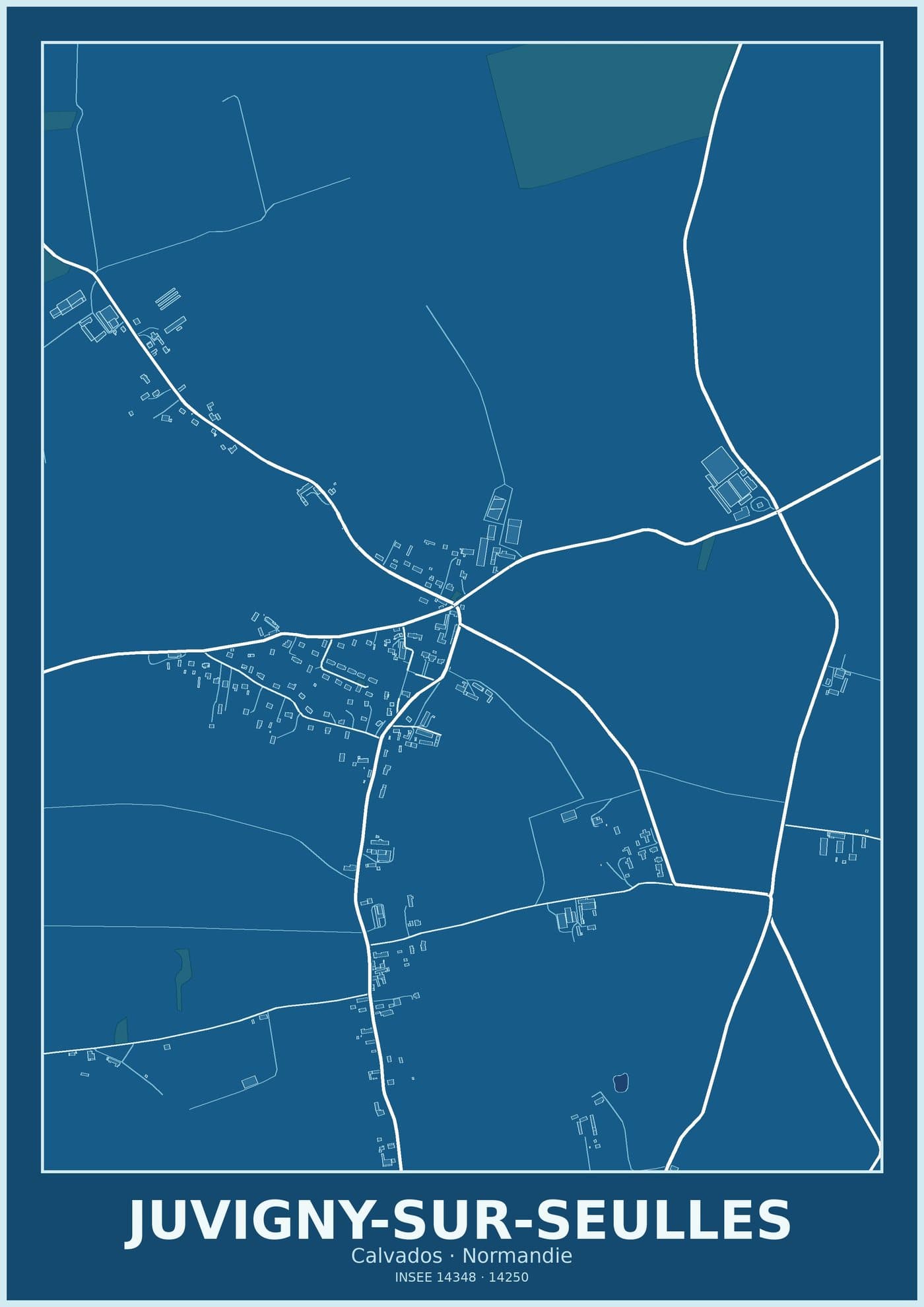 Plan de Juvigny-sur-Seulles