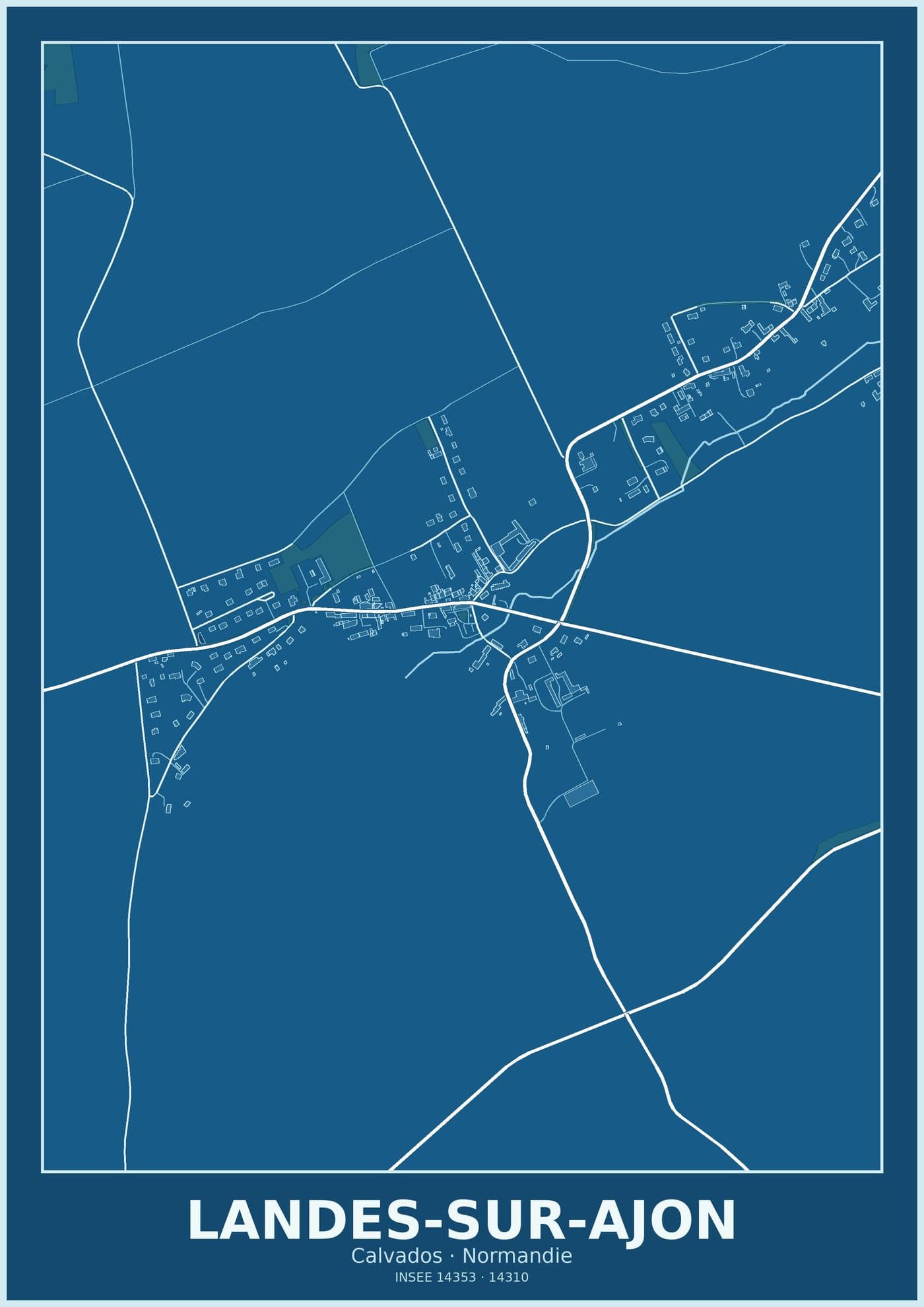 Plan de Landes-sur-Ajon