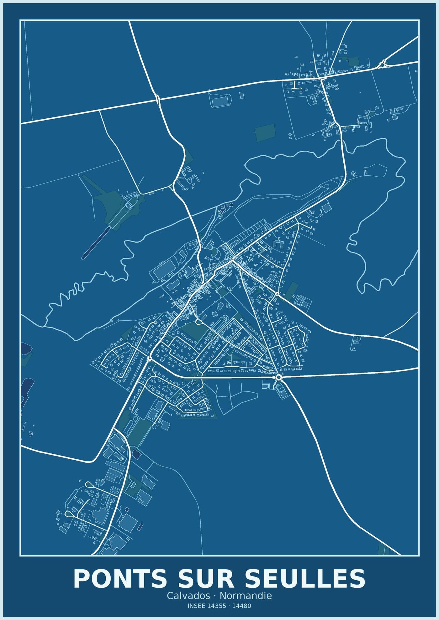 Plan de Ponts sur Seulles