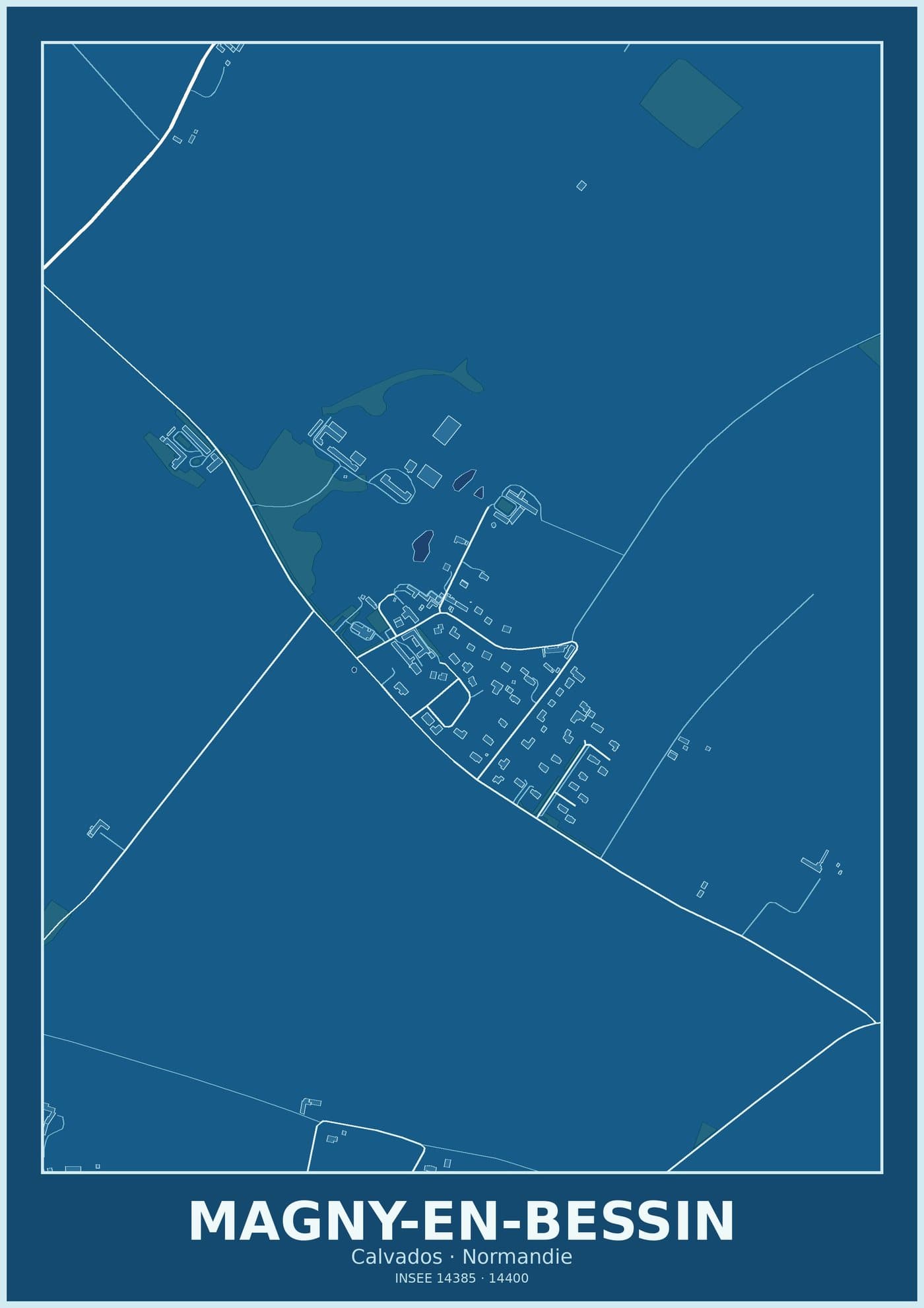 Plan de Magny-en-Bessin