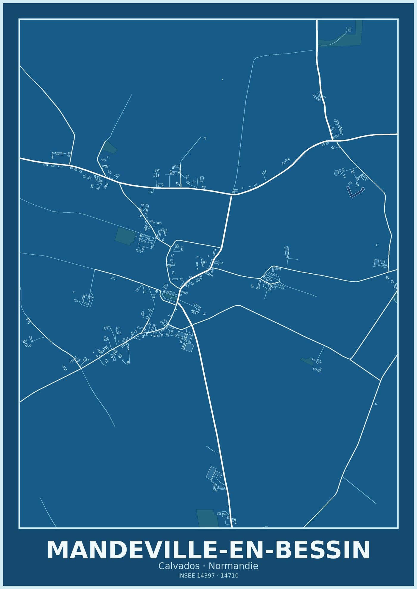 Plan de Mandeville-en-Bessin