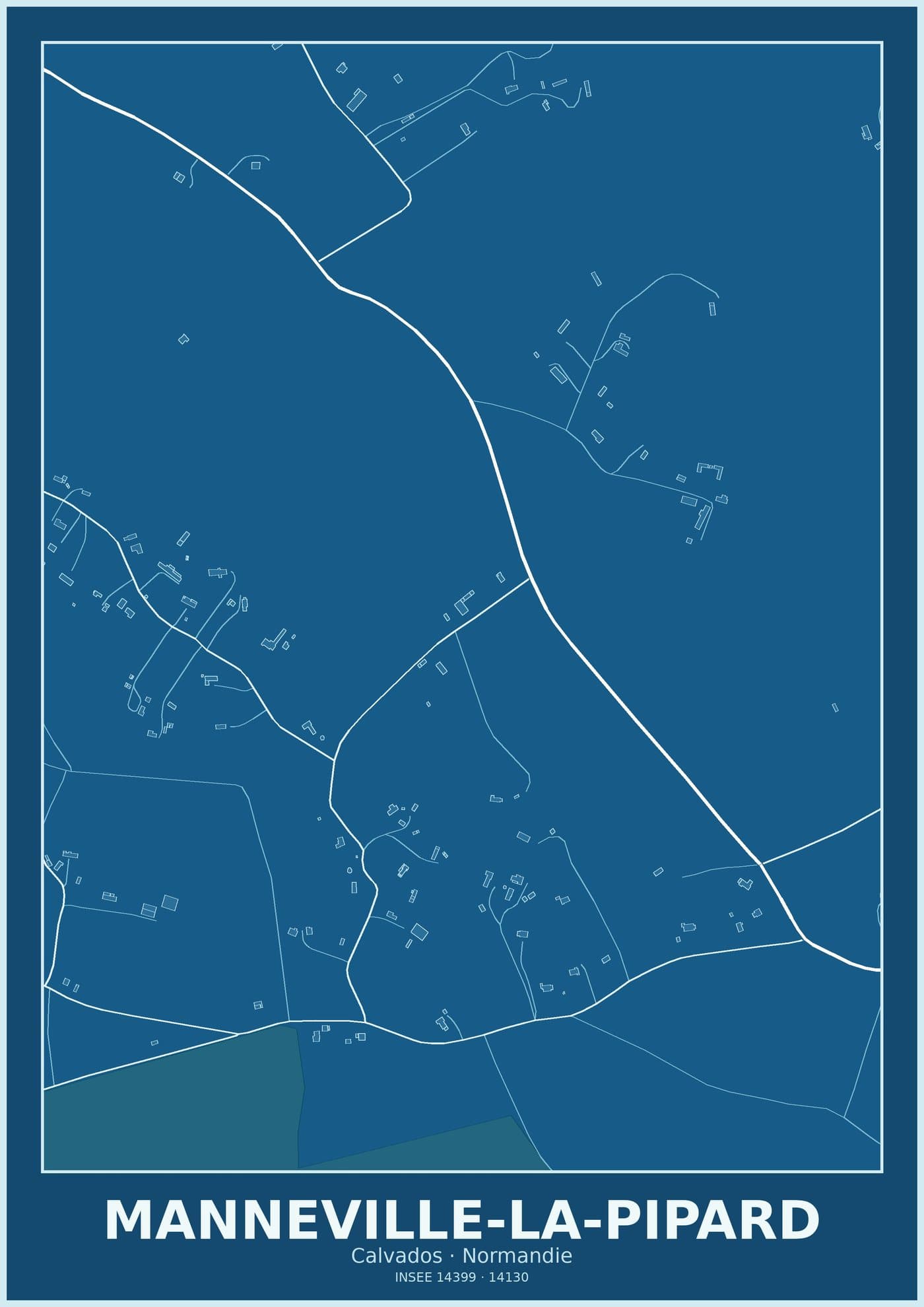 Plan de Manneville-la-Pipard