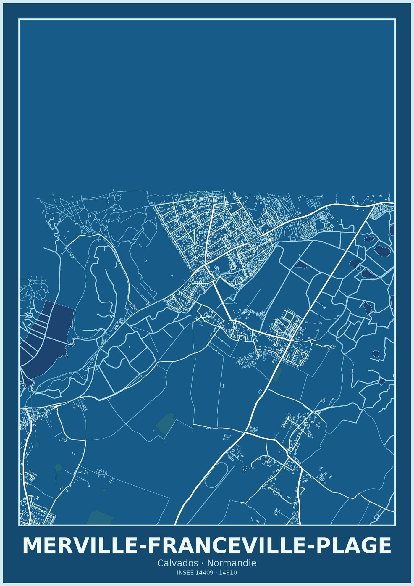 Plan de Merville-Franceville-Plage