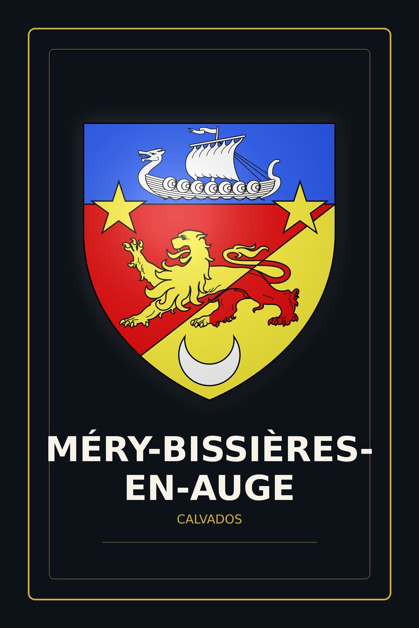 Blason de Méry-Bissières-en-Auge